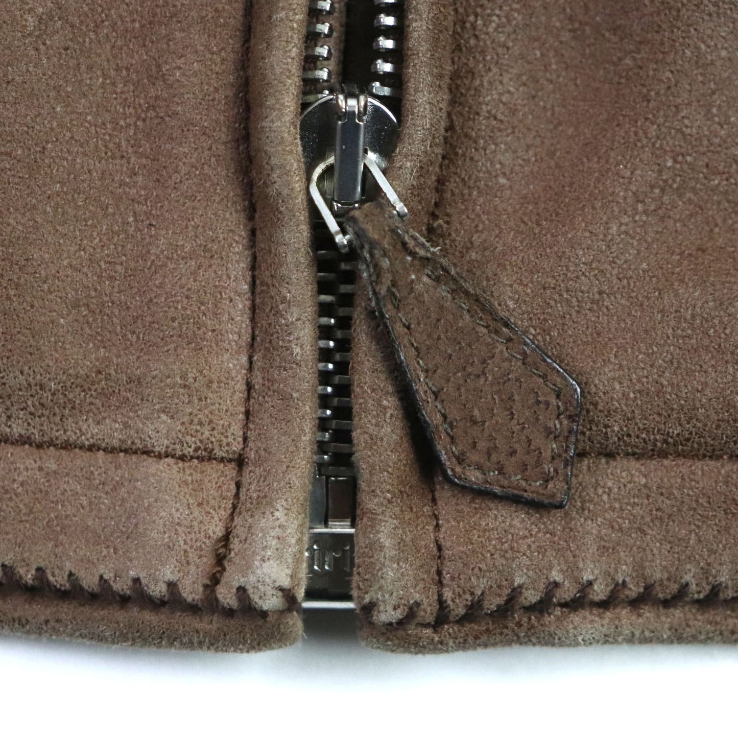 HERMES Blouson Lamb leather Brown 52