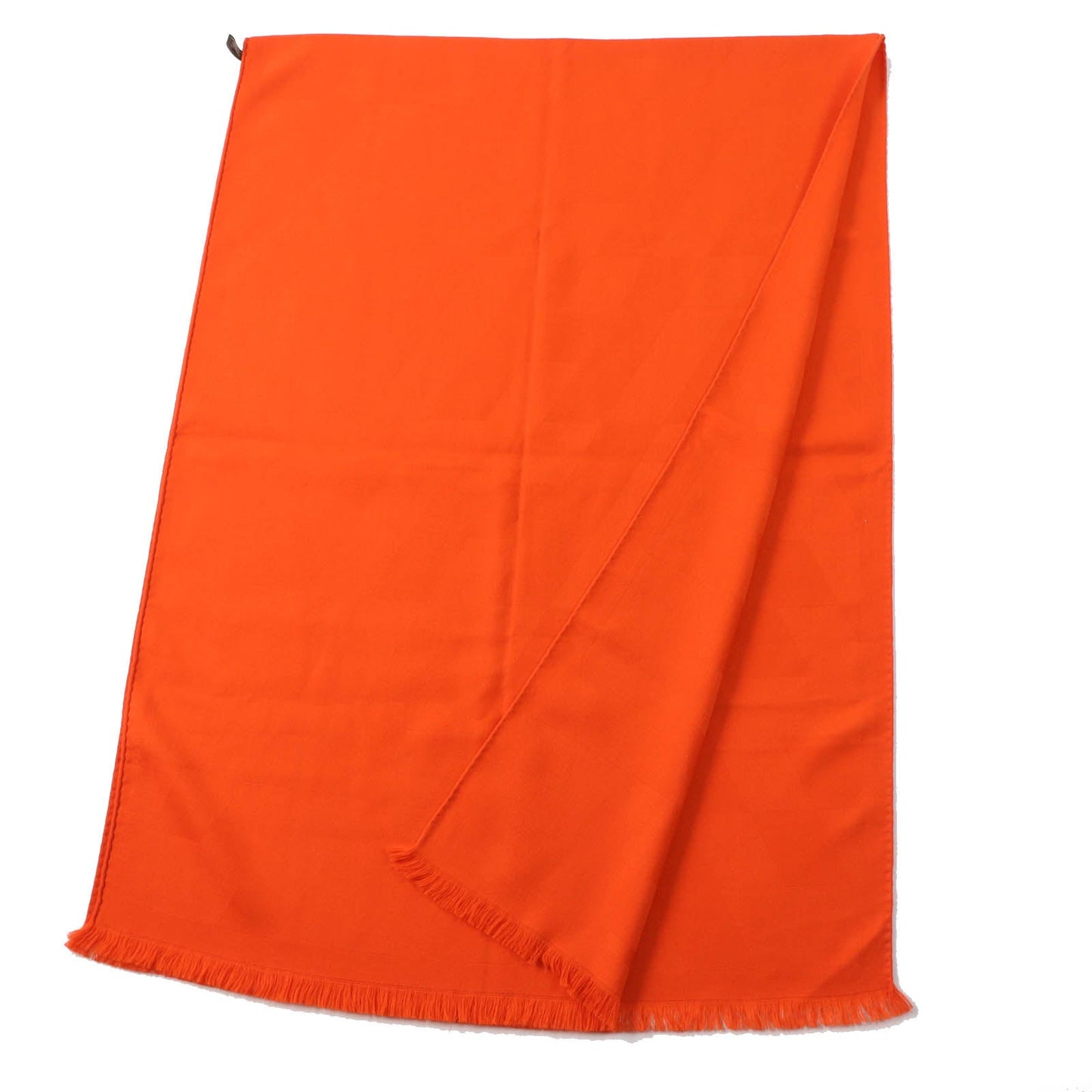 HERMES Stall Main: 85% cashmere, Main: 15% silk Orange Women Used