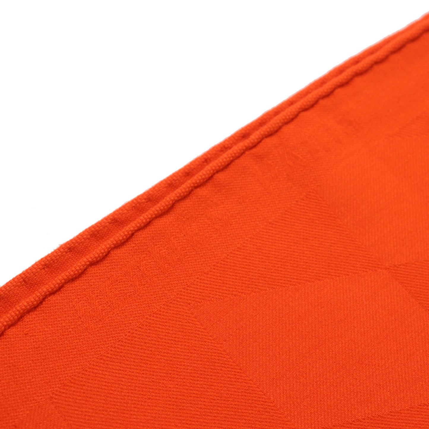 HERMES Stall Main: 85% cashmere, Main: 15% silk Orange Women Used