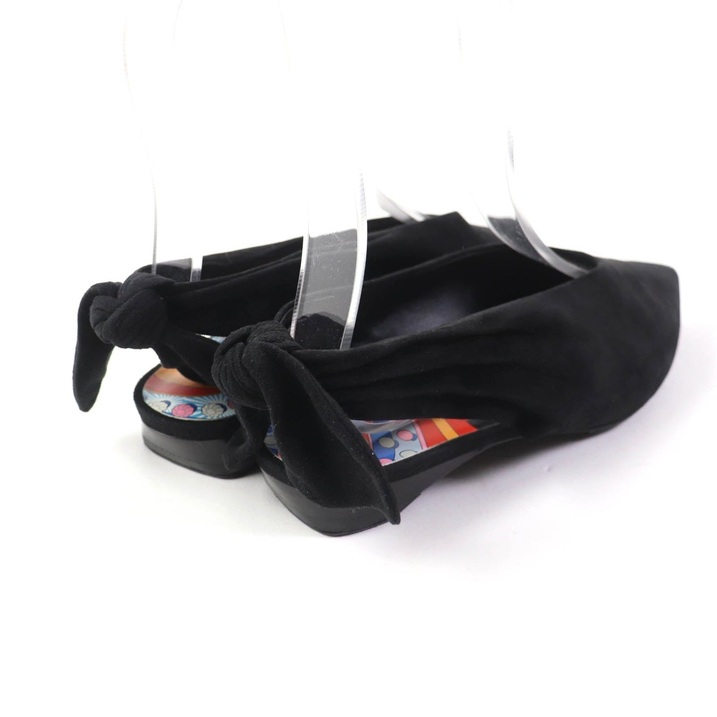 HERMES pumps Suede leather black 37