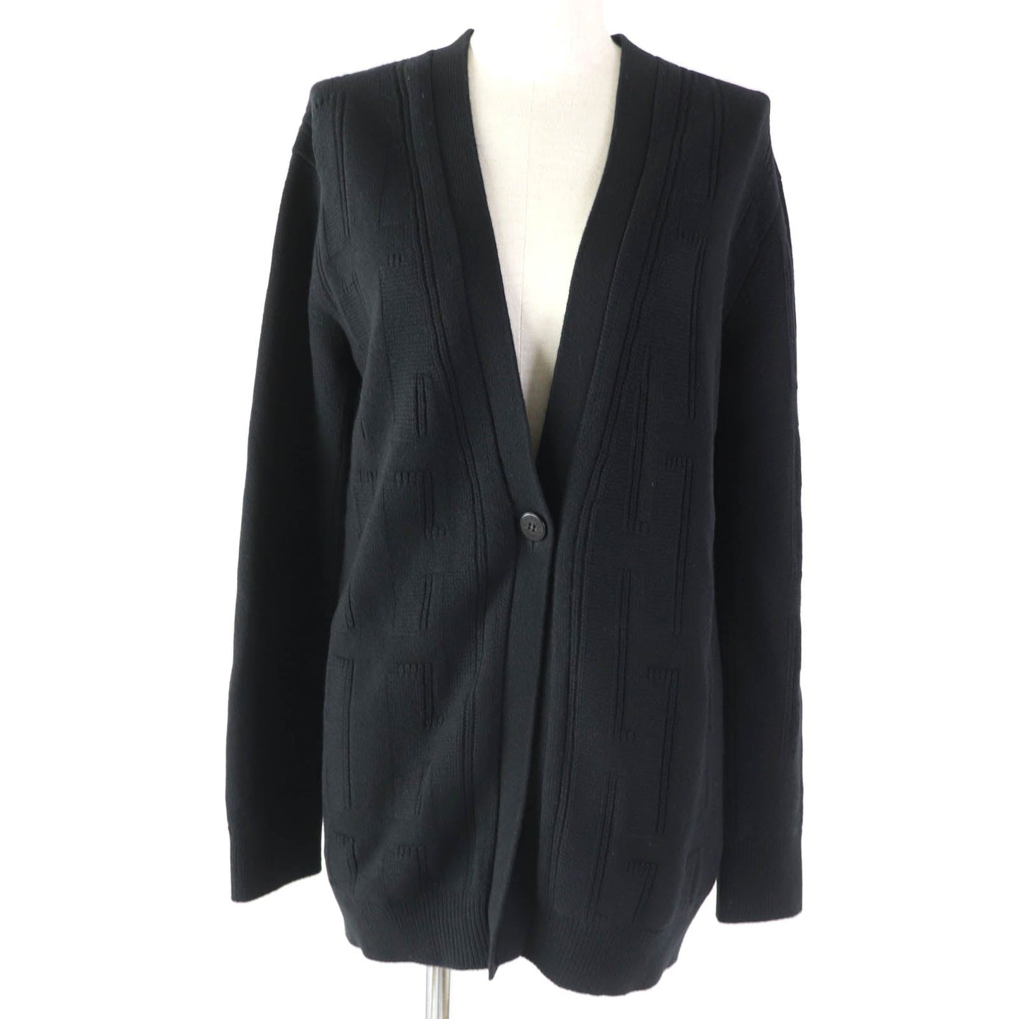 HERMES cardigan wool black 34