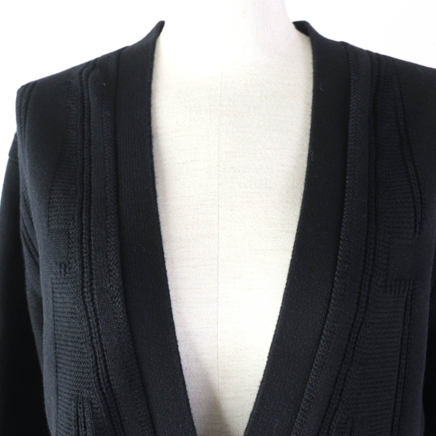 HERMES cardigan wool black 34