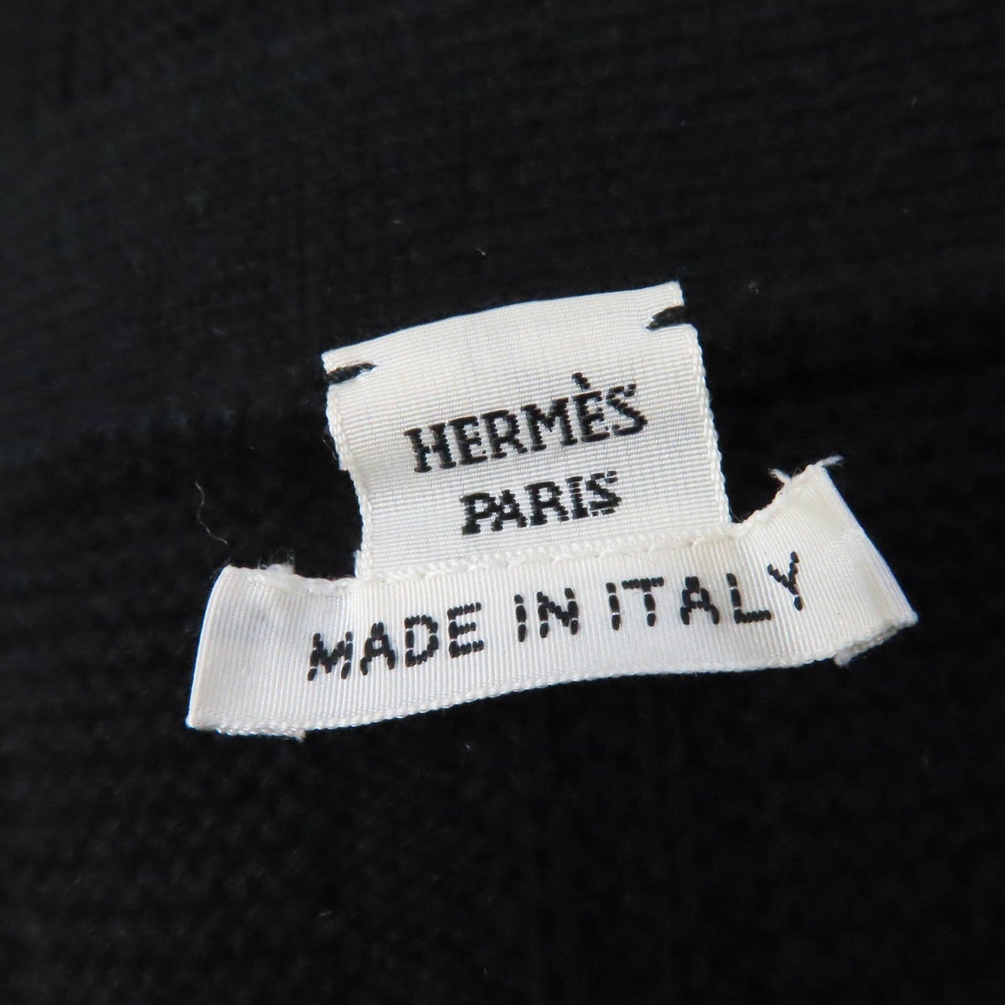 HERMES cardigan wool black 34