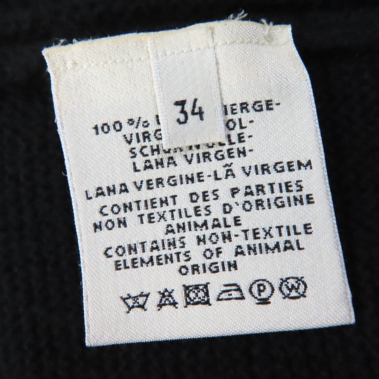 HERMES cardigan wool black 34
