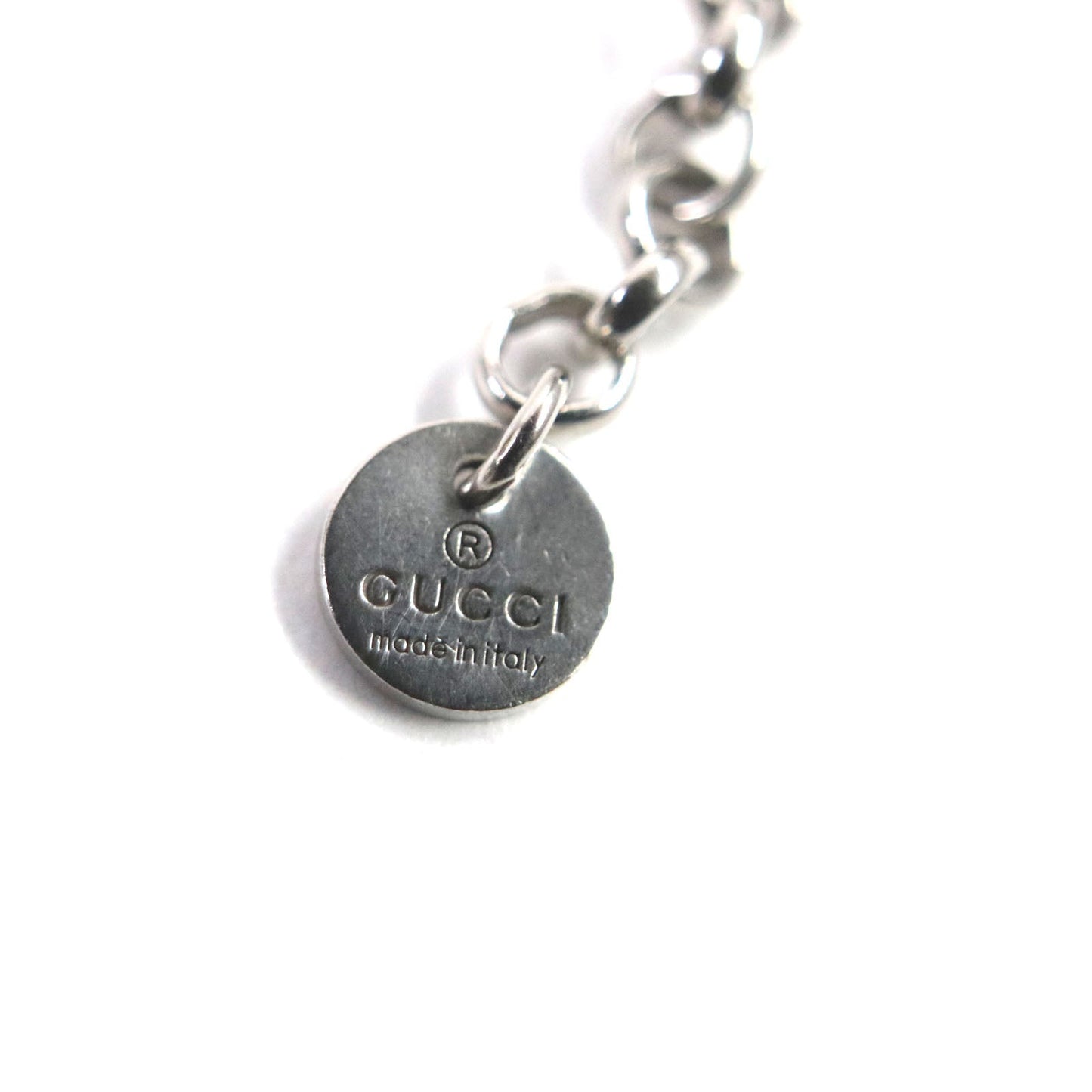 GUCCI Necklace AG925 Silver Arabesque Interlocking G