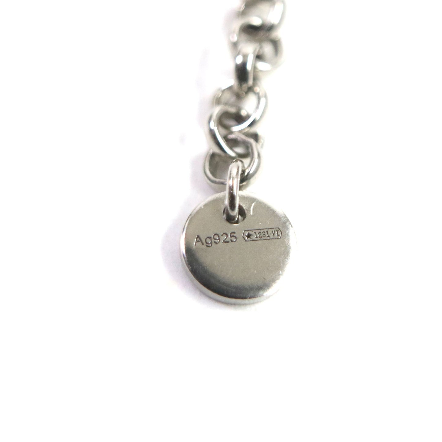 GUCCI Necklace AG925 Silver Arabesque Interlocking G
