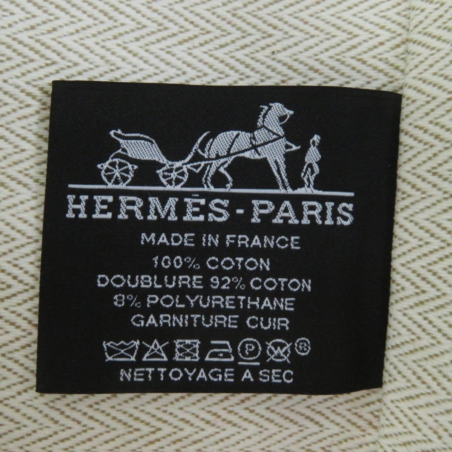 HERMES Cosmetics Pouch cotton Orange red Escal