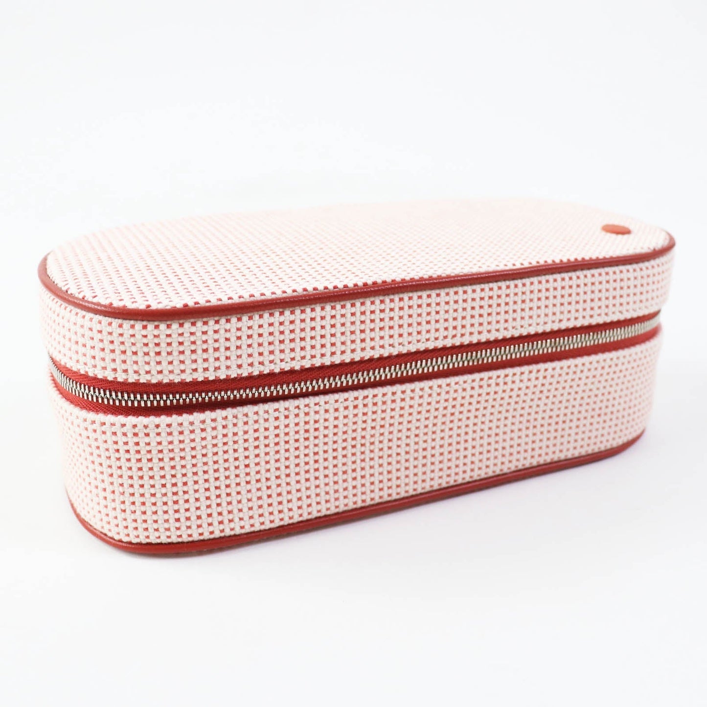 HERMES Cosmetics Pouch cotton Orange red Escal