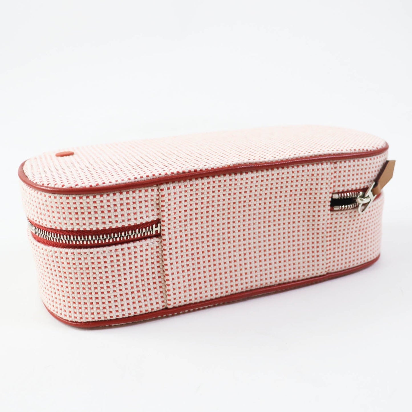 HERMES Cosmetics Pouch cotton Orange red Escal