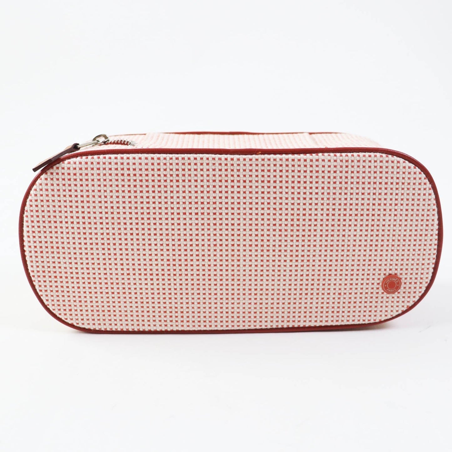 HERMES Cosmetics Pouch cotton Orange red Escal