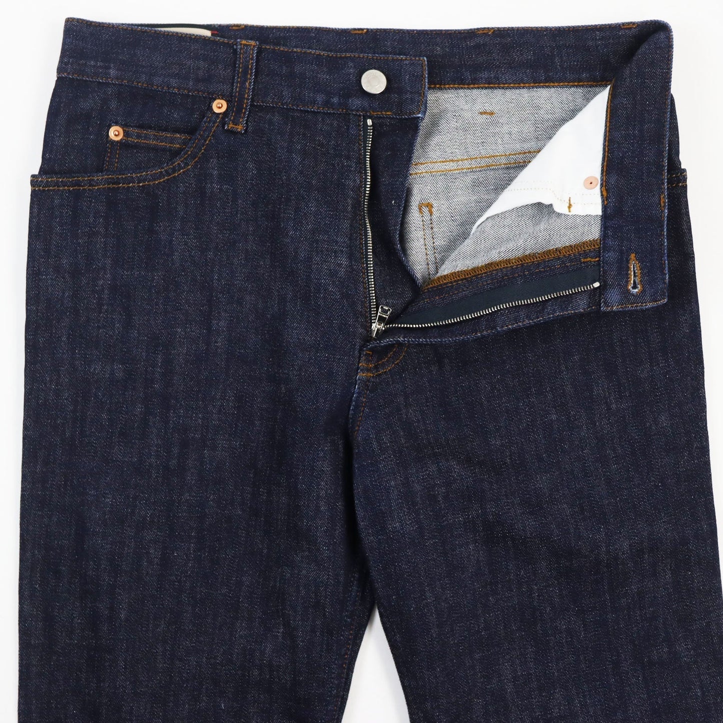GUCCI Denim pants 623953 cotton Indigo blue Washed denim regular pants 32
