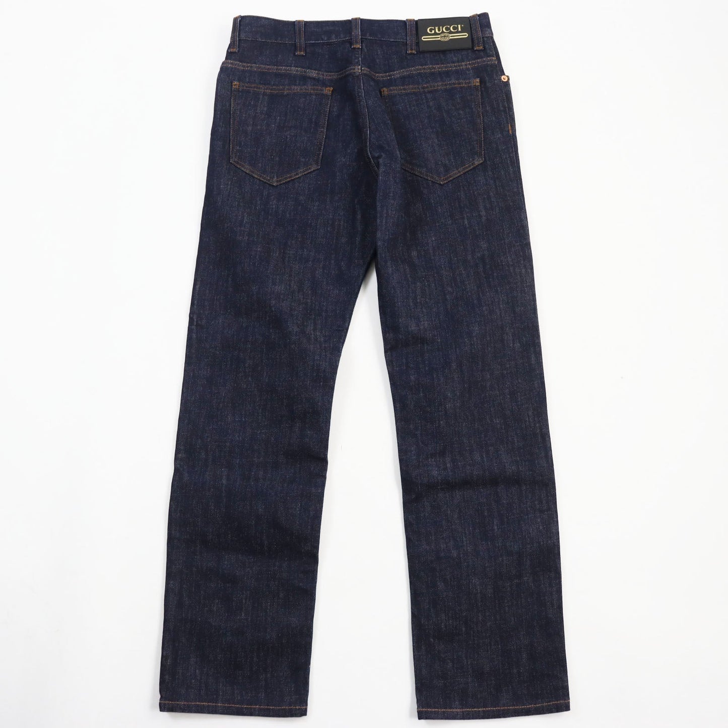 GUCCI Denim pants 623953 cotton Indigo blue Washed denim regular pants 32