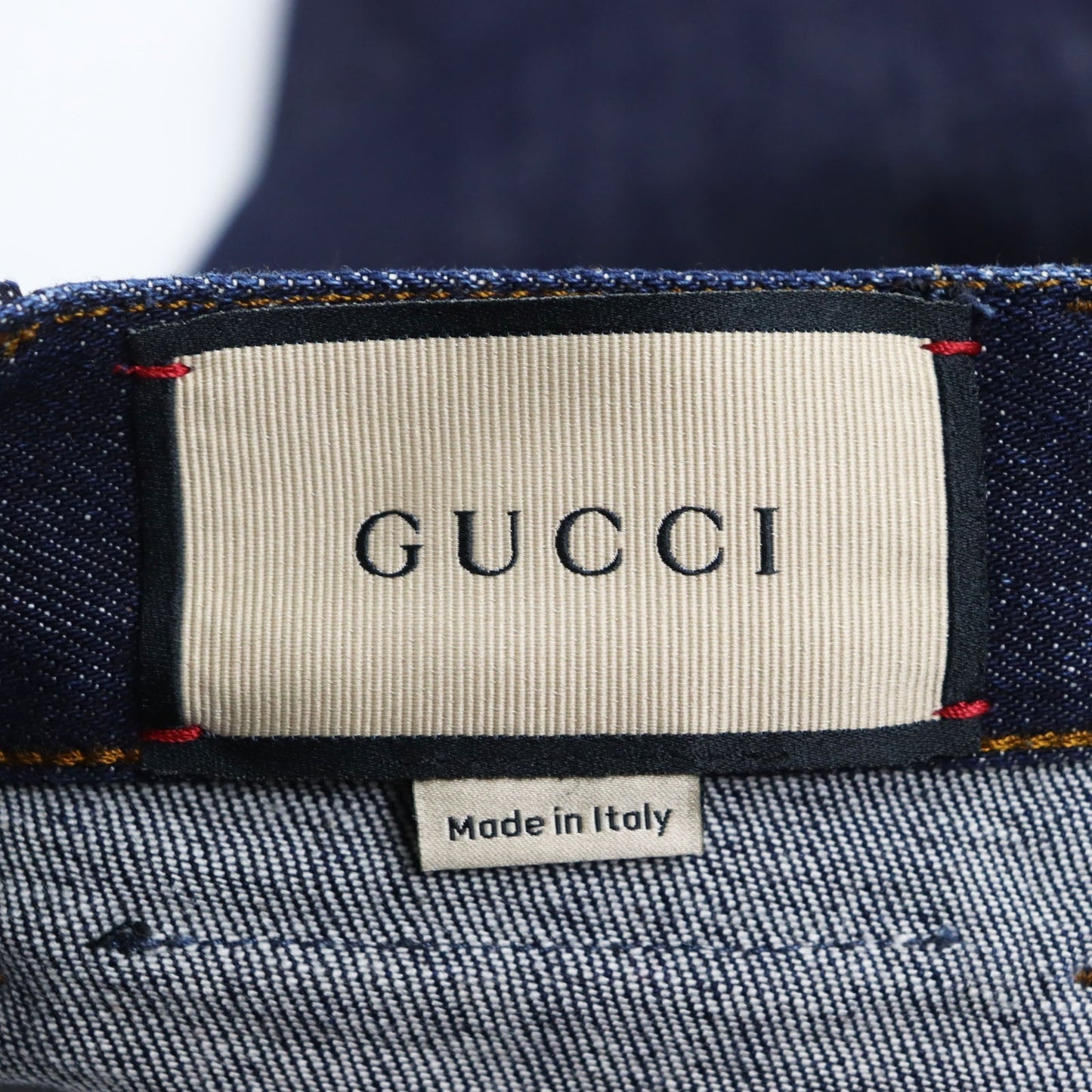 GUCCI Denim pants 623953 cotton Indigo blue Washed denim regular pants 32