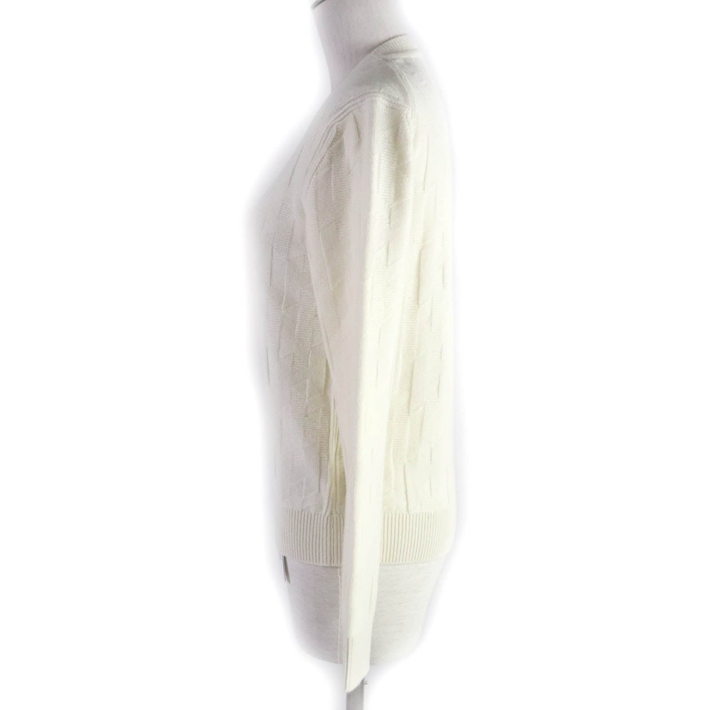 HERMES knit wool Ivory 38