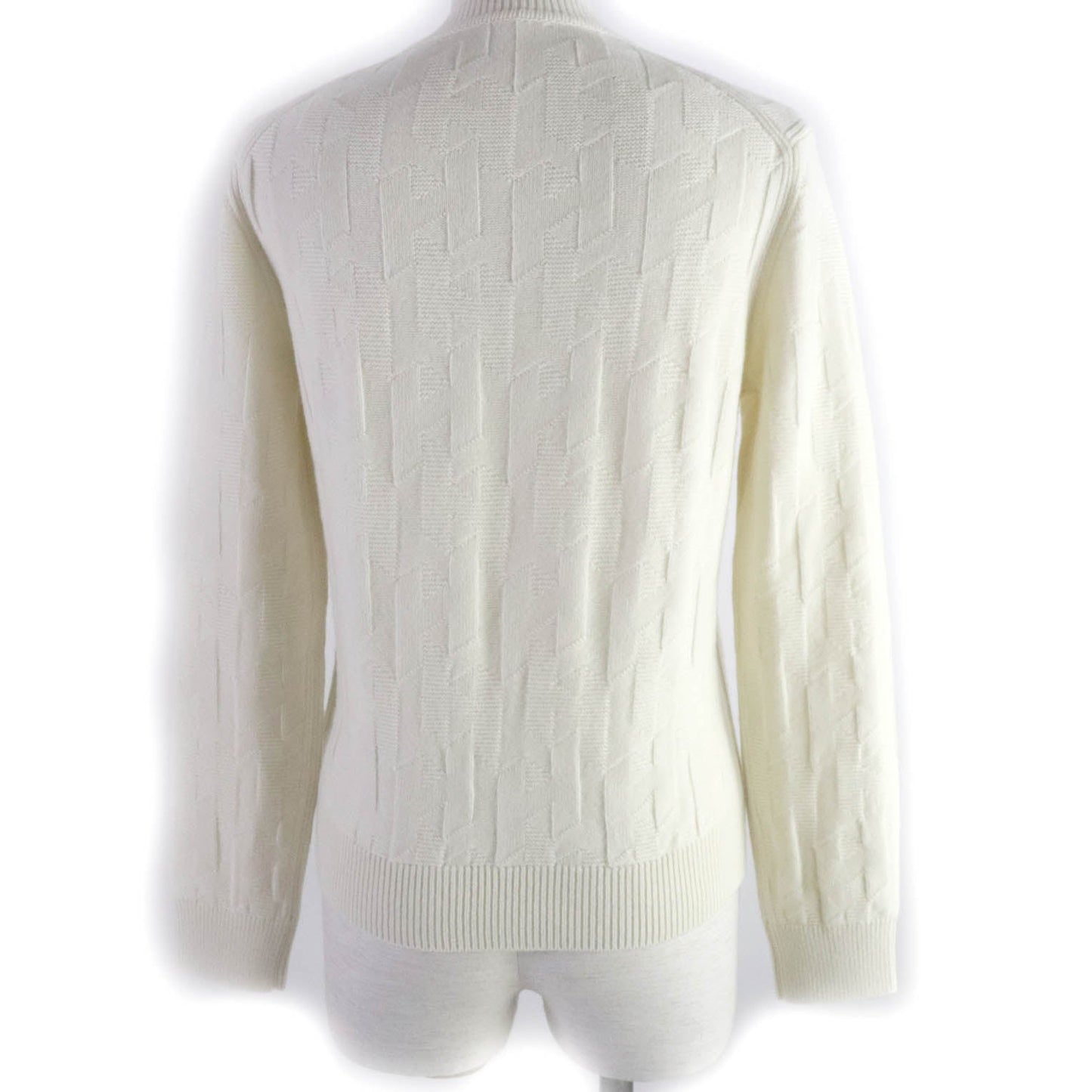 HERMES knit wool Ivory 38