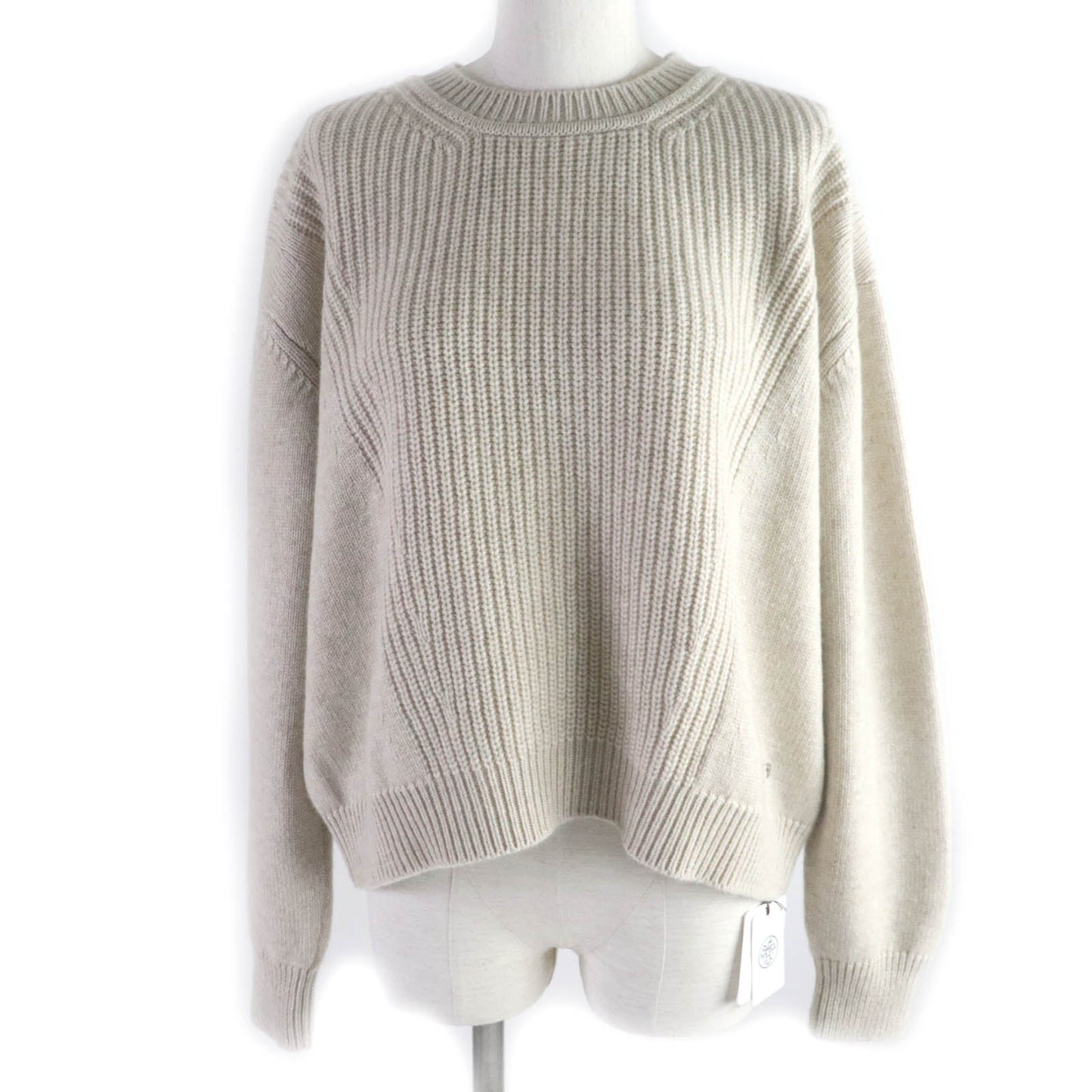 HERMES knit H4E2601D1 cashmere beige 38