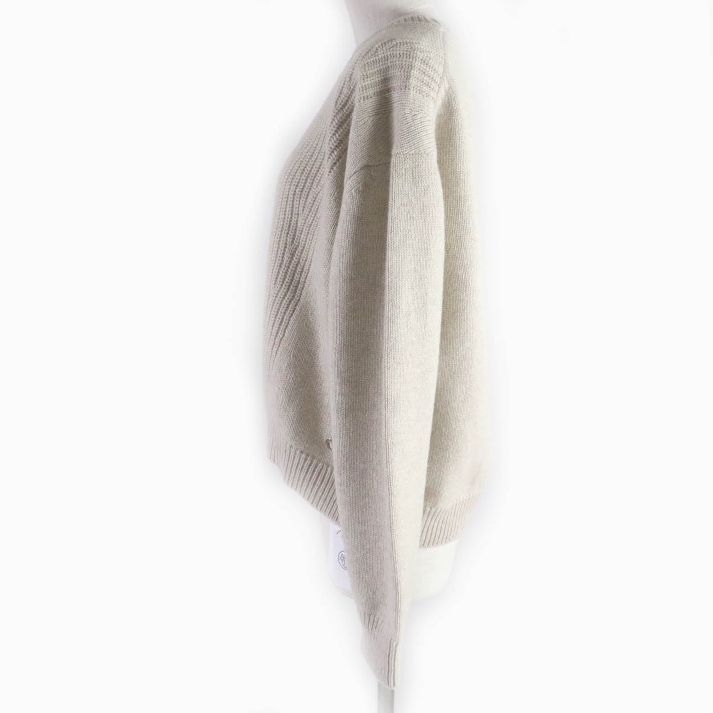 HERMES knit H4E2601D1 cashmere beige 38
