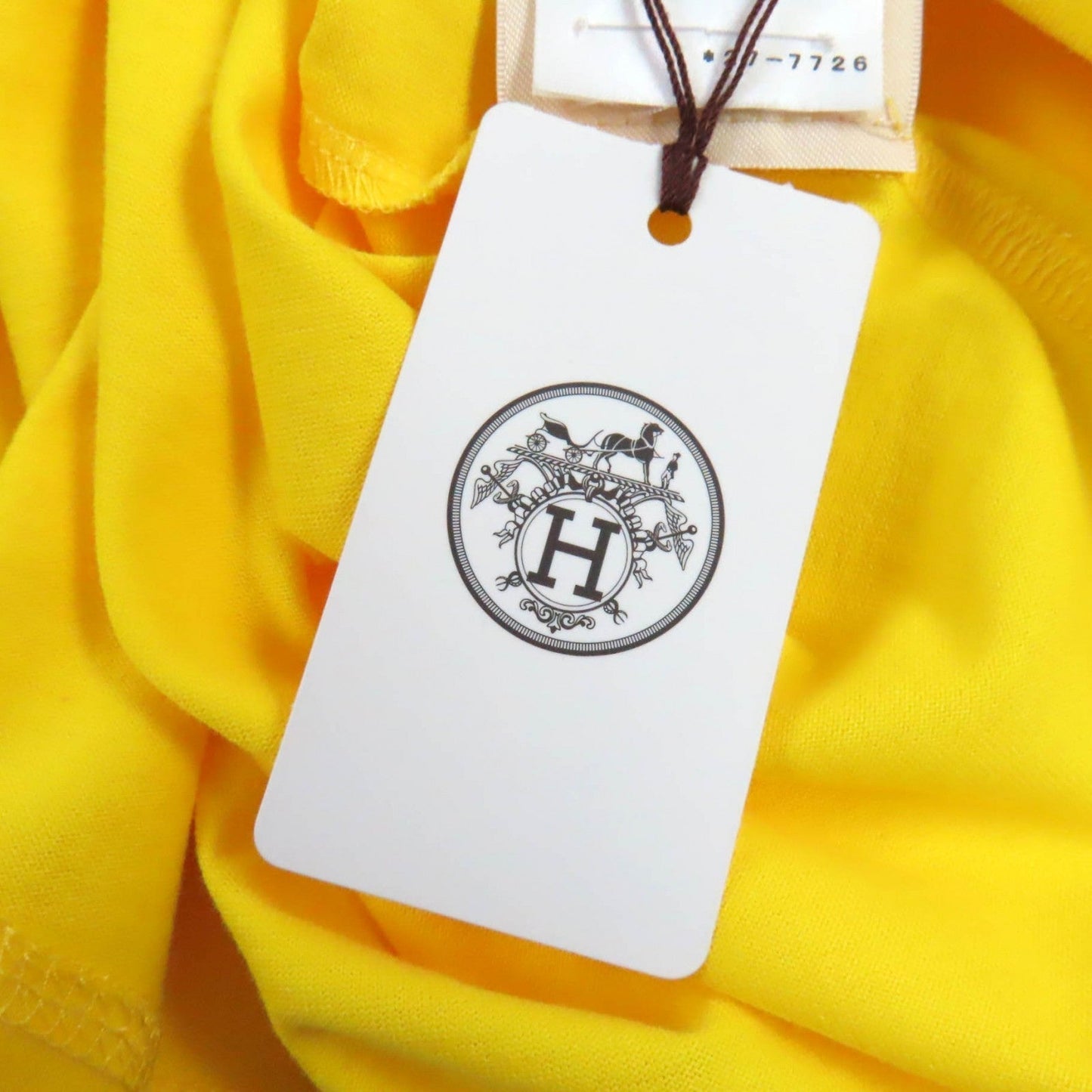 HERMES Short sleeve T-shirt cotton yellow 34