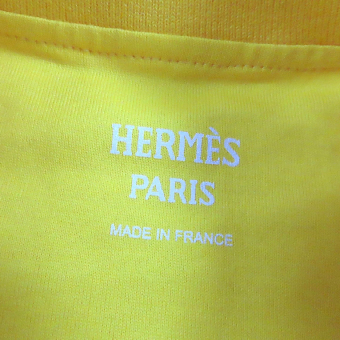 HERMES Short sleeve T-shirt cotton yellow 34