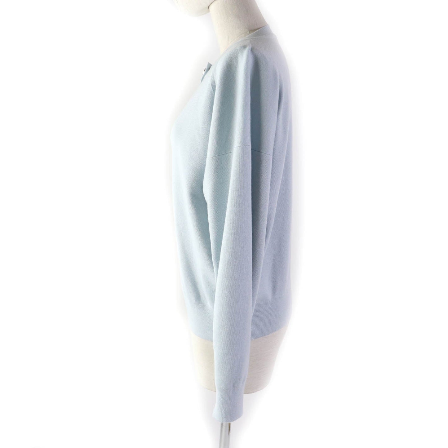 HERMES sweater silk Light blue 40