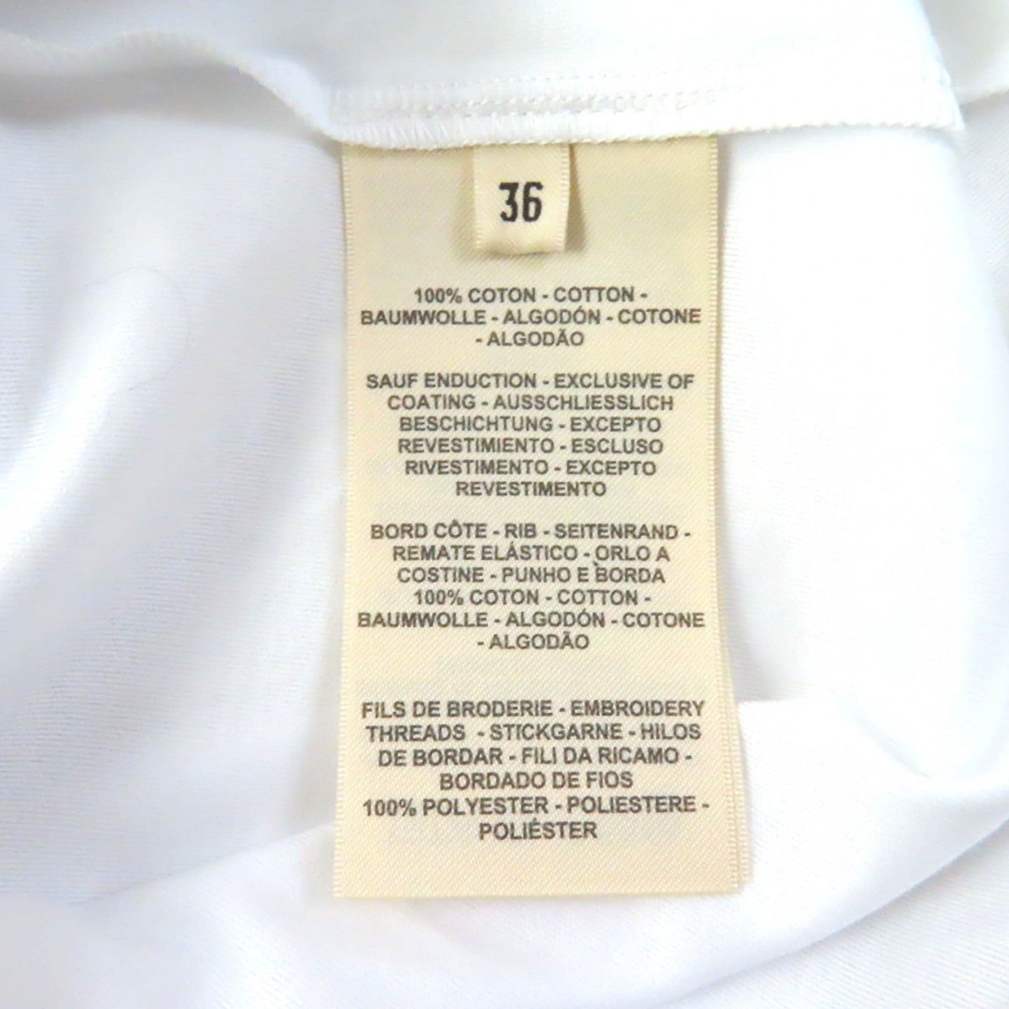 HERMES one piece cotton white 36