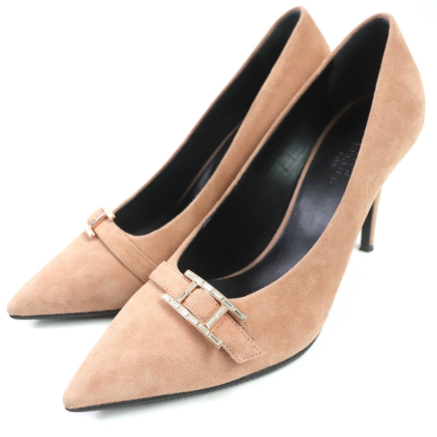 HERMES pumps BN212285Z2106 Suede leather Pink beige type blush 40 37