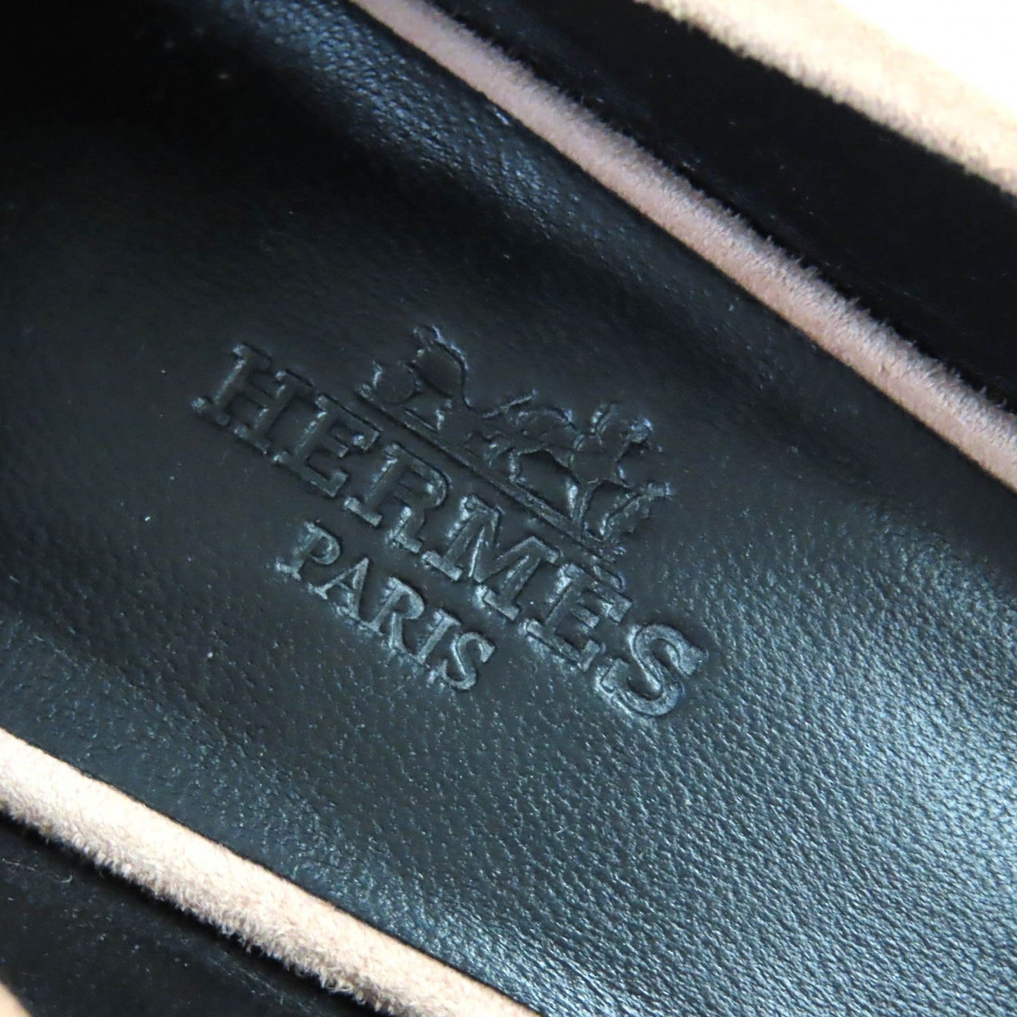 HERMES pumps BN212285Z2106 Suede leather Pink beige type blush 40 37