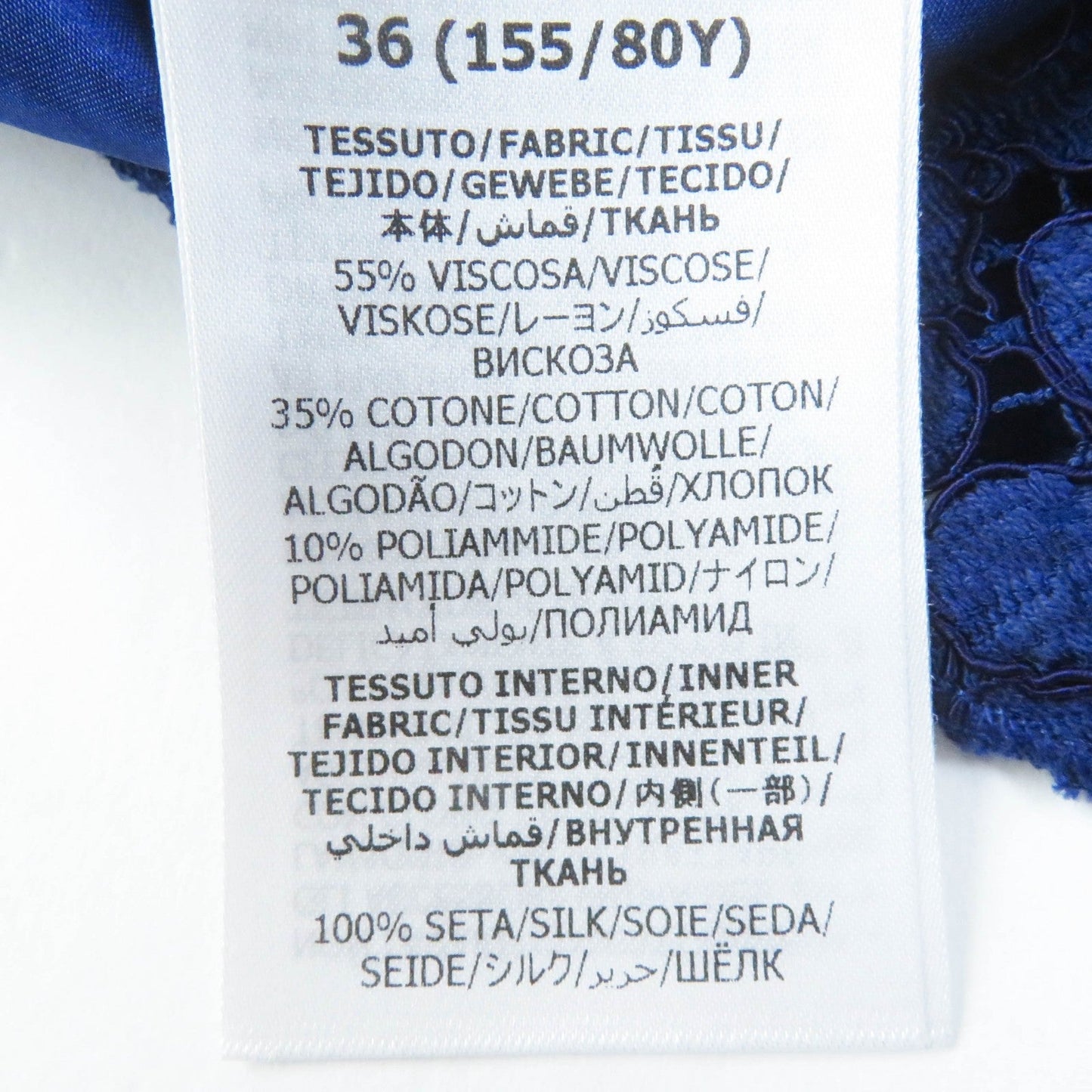 GUCCI one piece 687531 Rayon blue 36