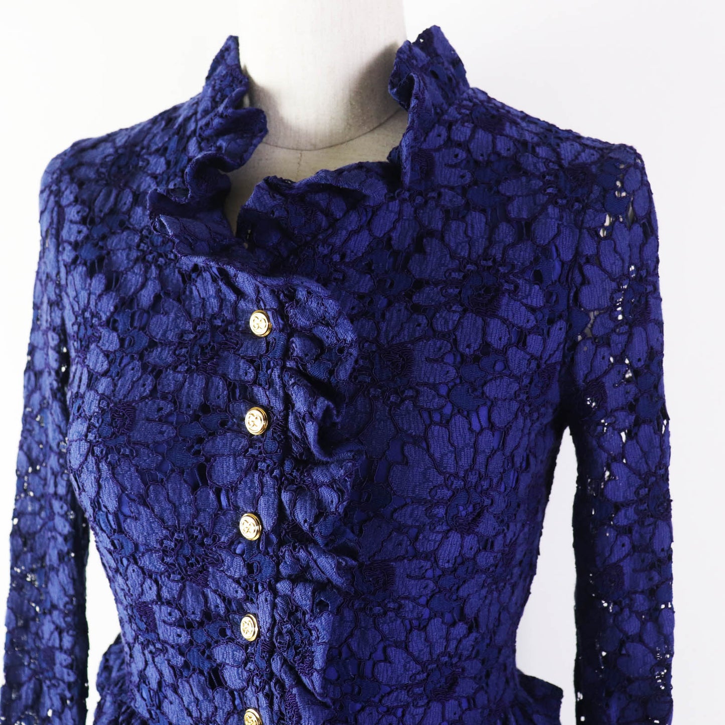 GUCCI one piece 687531 Rayon blue 36