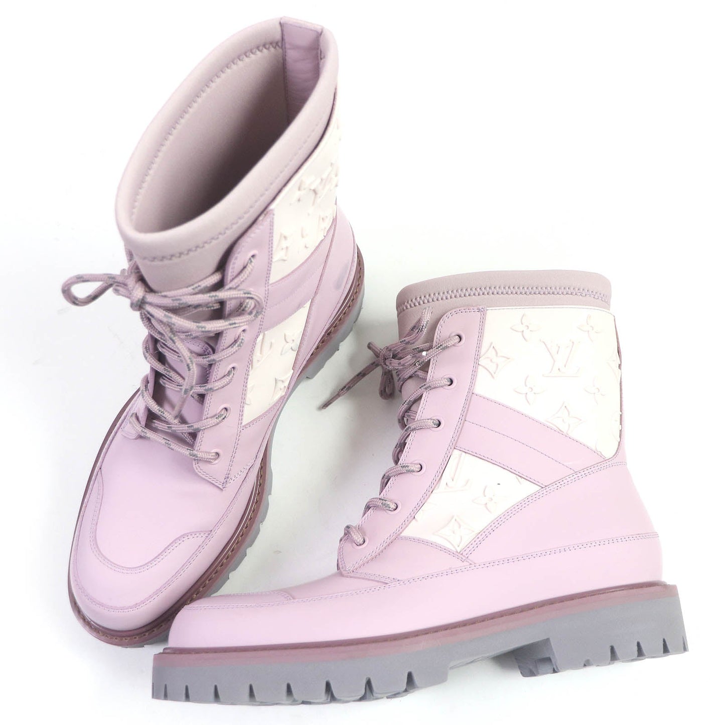 LOUIS VUITTON Ankle boots 1A7P9S Main: Leather Rose Landscape Line mens 6 Used