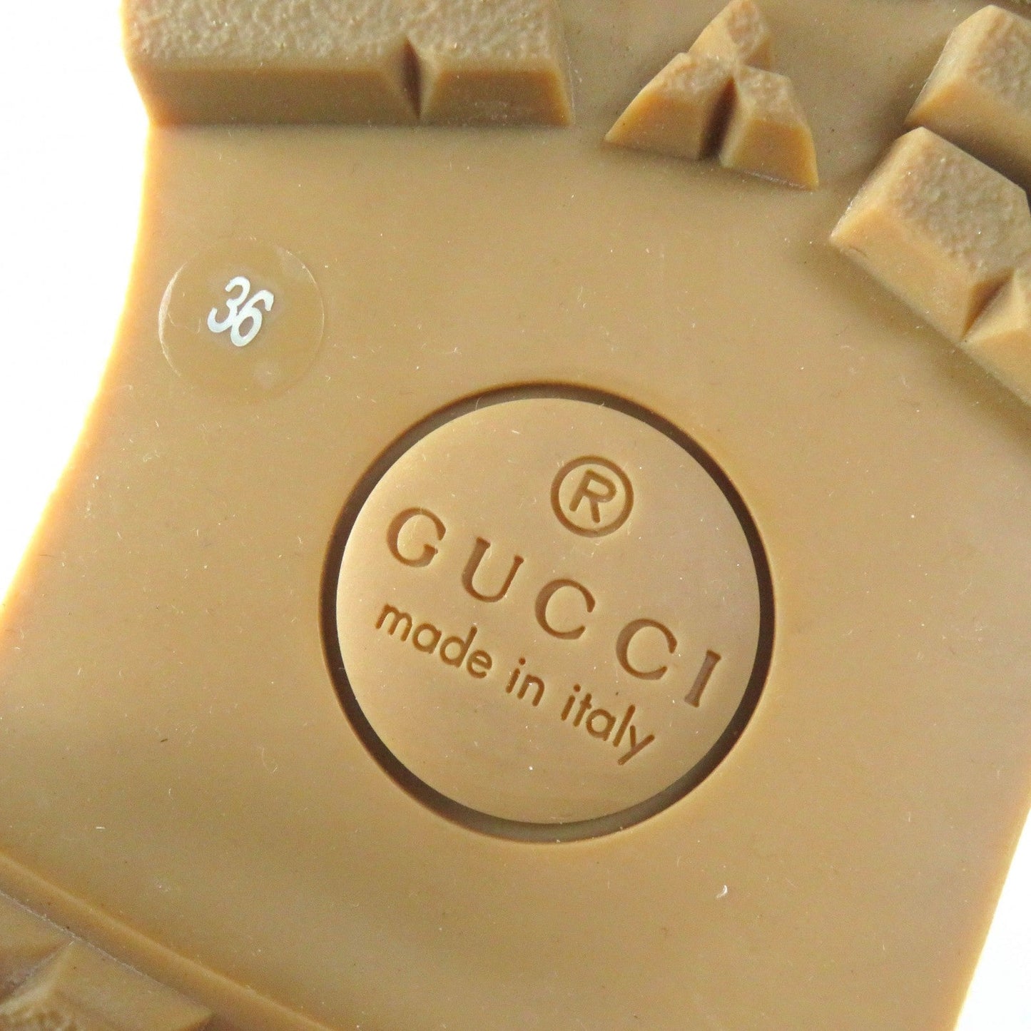 GUCCI boots 679927 Main: Leather, Main: Canvas Orange beige North Face Collaboration Women 36 Used