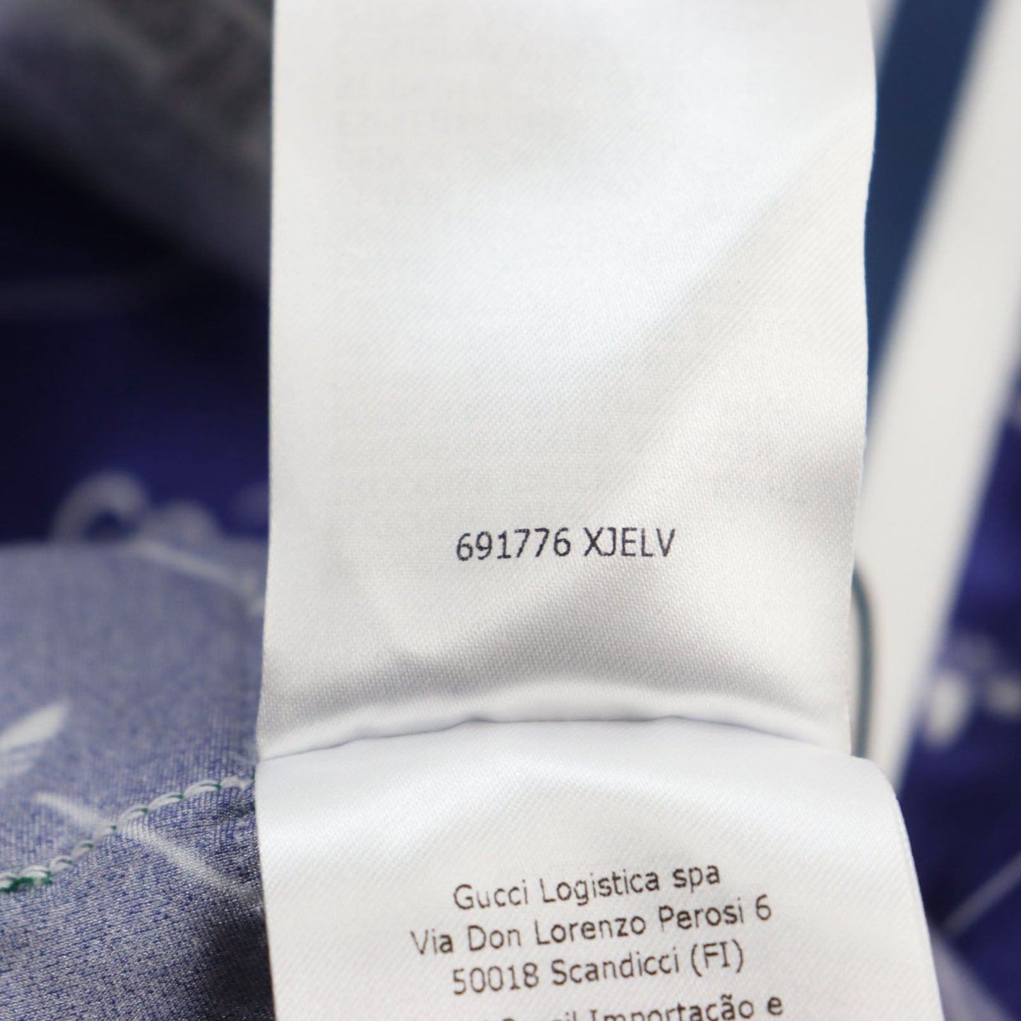 GUCCI Pants 691776 polyamide (nylon) Blue white L