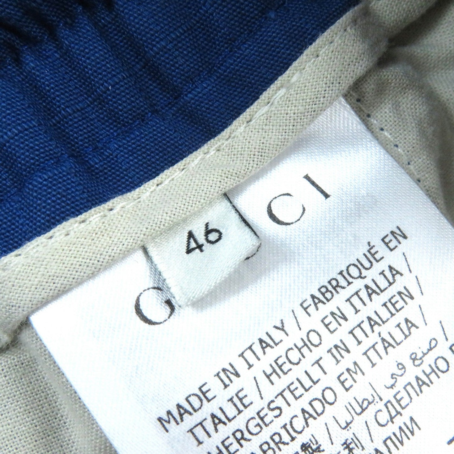 GUCCI Pants 625880 cotton blue 46
