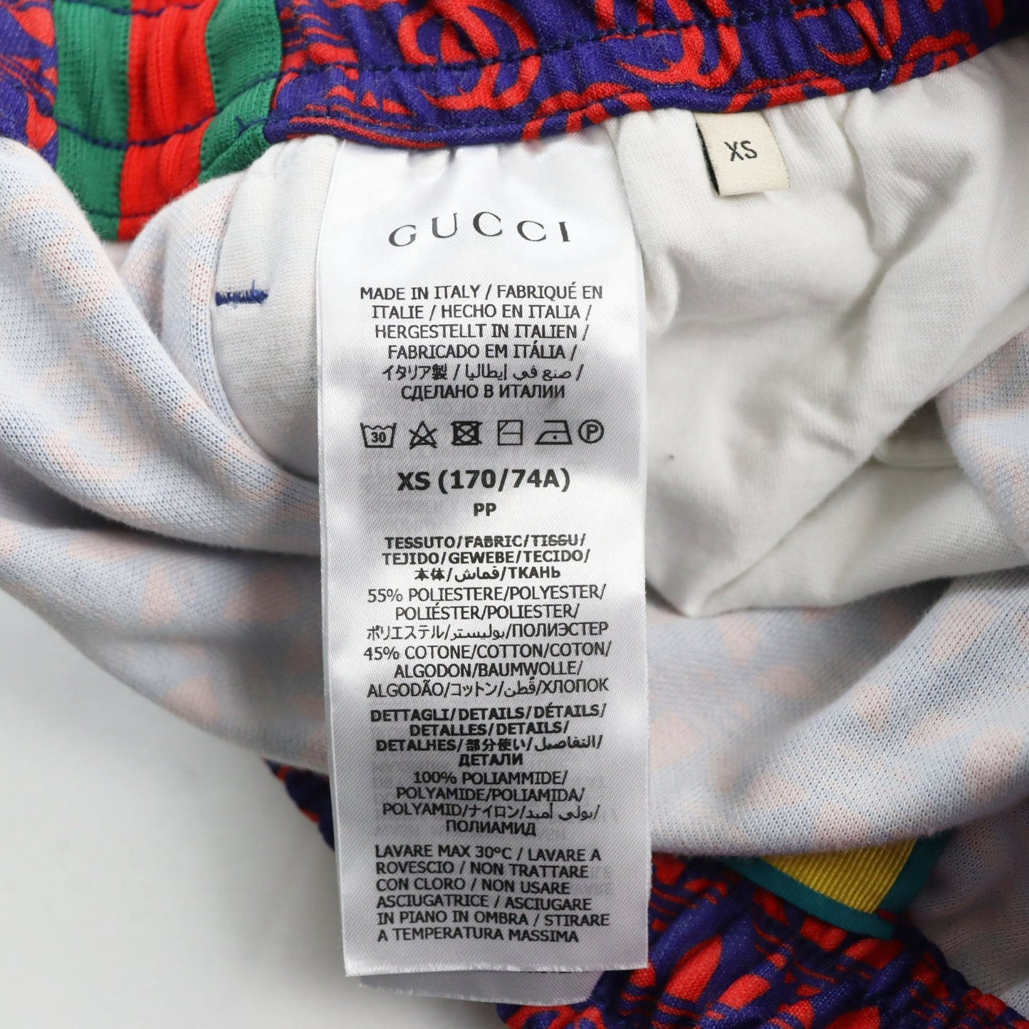 GUCCI Pants 692113 polyester Navy red XS