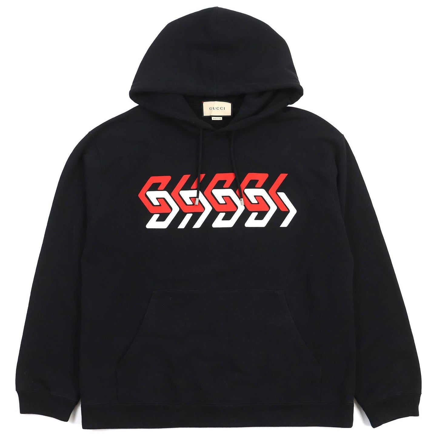 GUCCI Hoodie 681210 cotton Black red white L