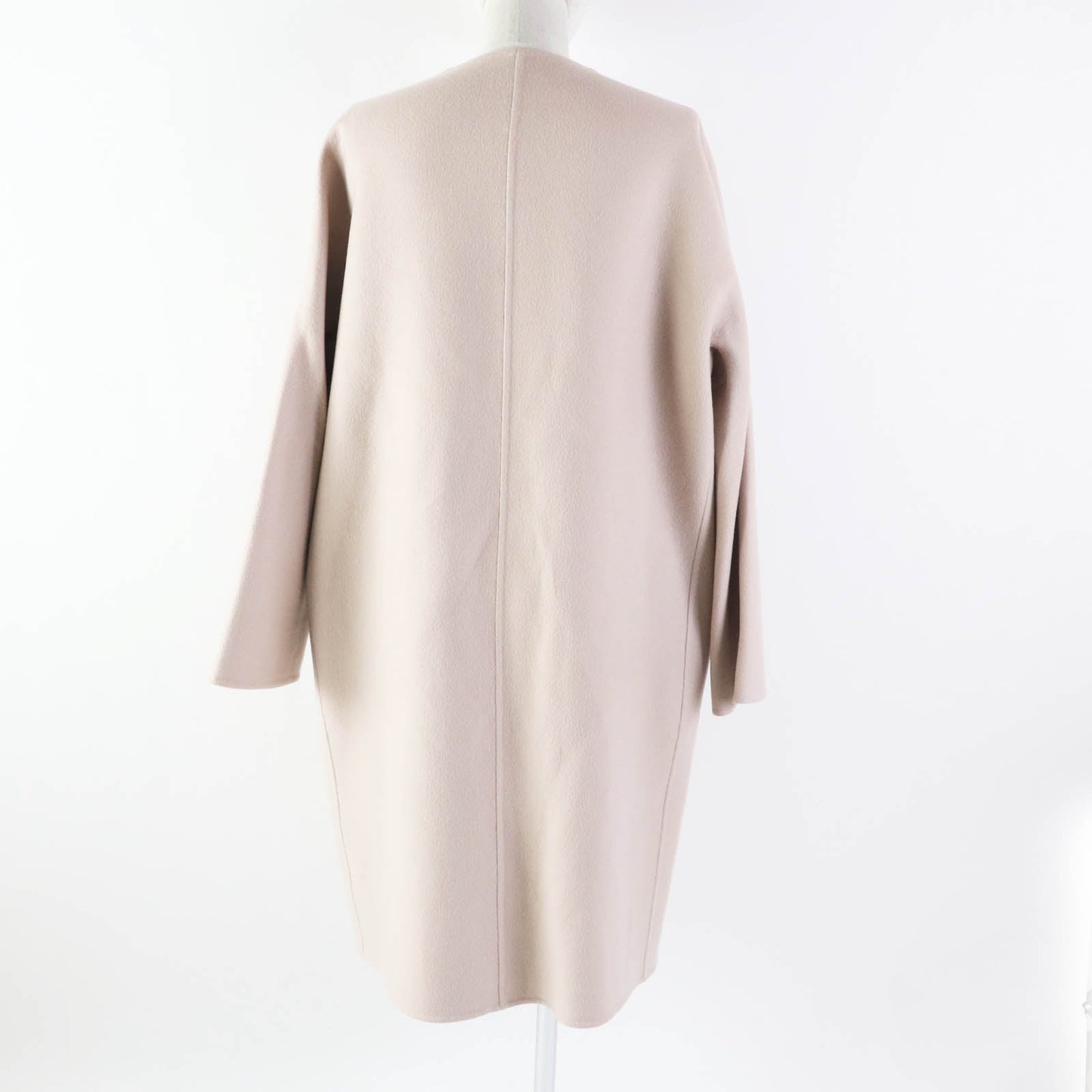 HERMES coat cashmere pink beige 34
