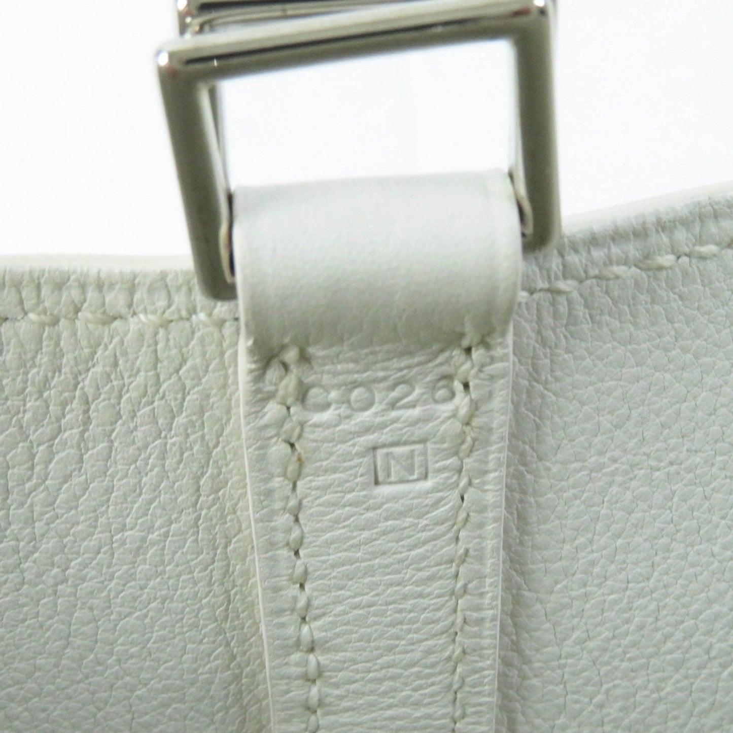 HERMES Handbag Evercolor white picotanlock micro Women Used