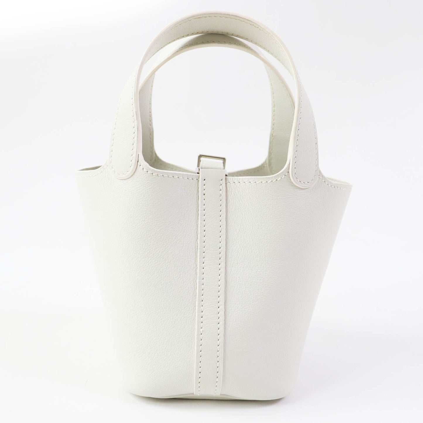 HERMES Handbag Evercolor white picotanlock micro Women Used