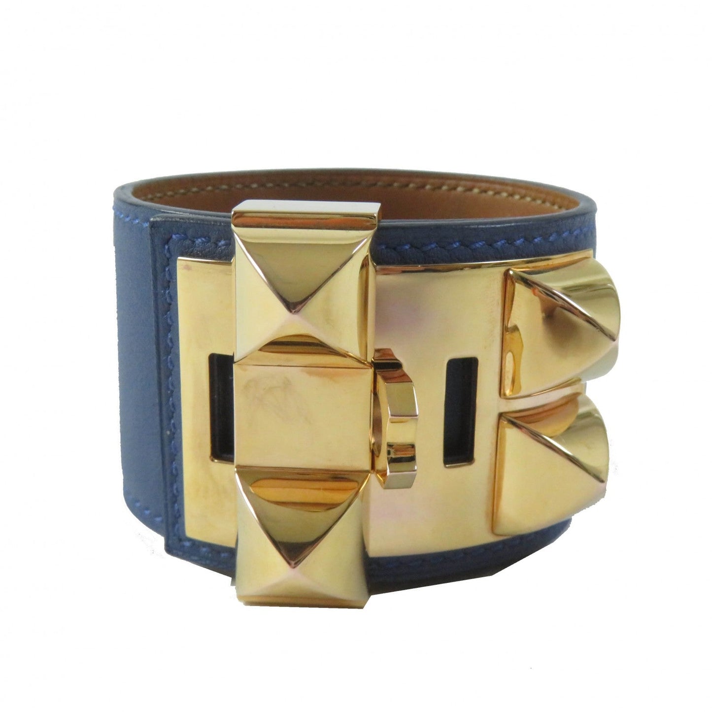 HERMES Bangle leather blue Cory Edssian