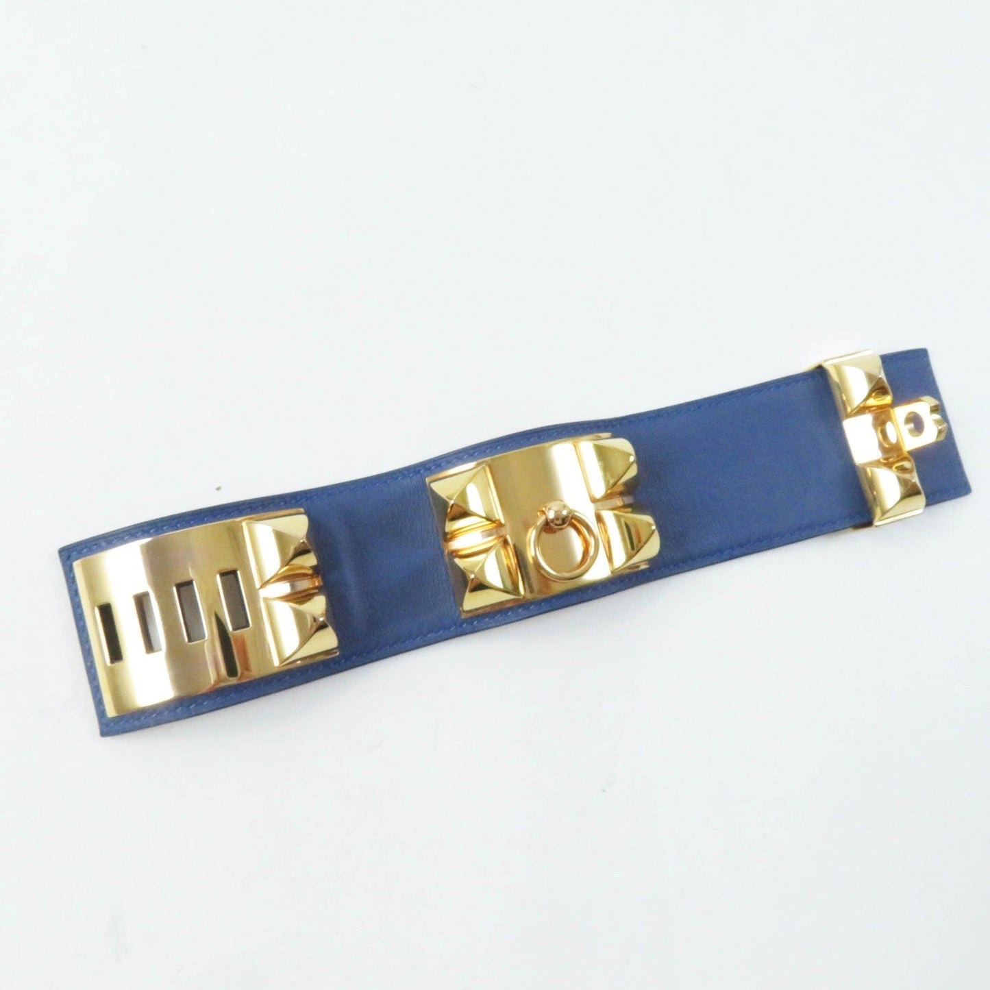 HERMES Bangle leather blue Cory Edssian