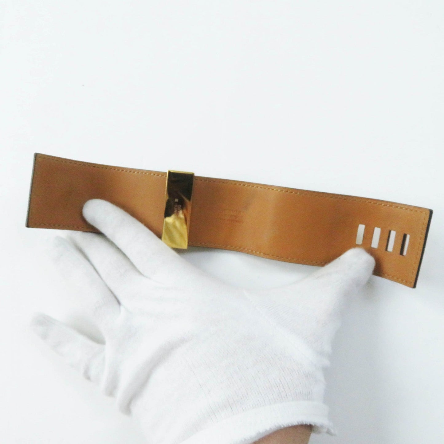 HERMES Bangle leather blue Cory Edssian