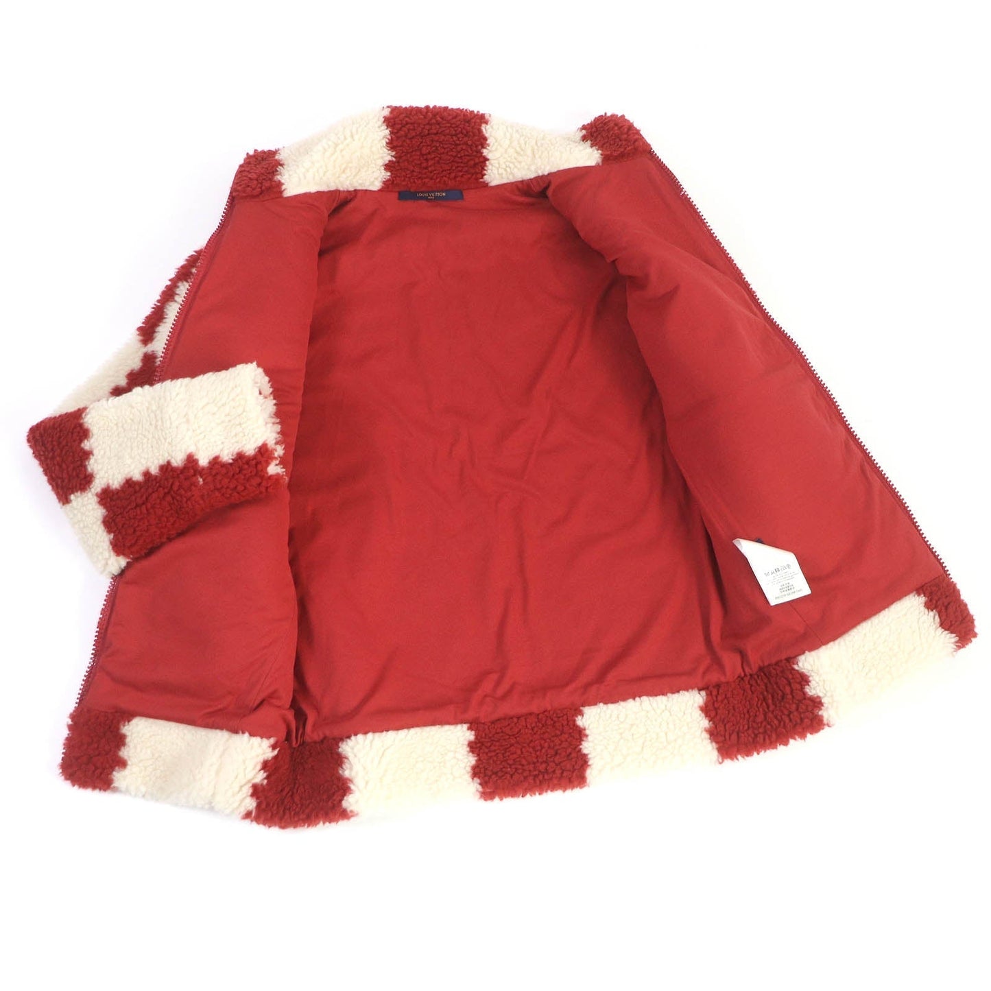LOUIS VUITTON Blouson 1A9GKK polyester Ivory Red XS