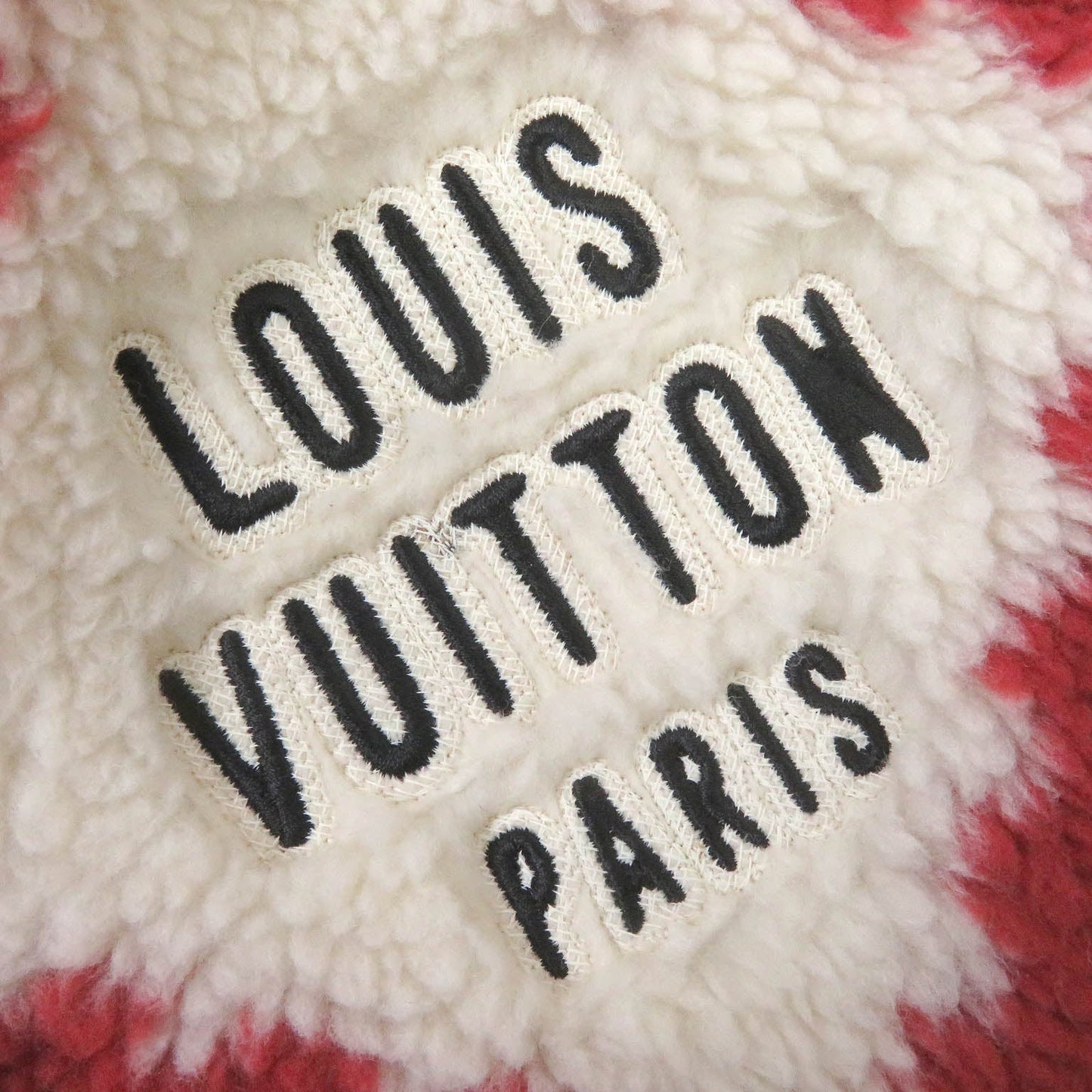 LOUIS VUITTON Blouson 1A9GKK polyester Ivory Red XS