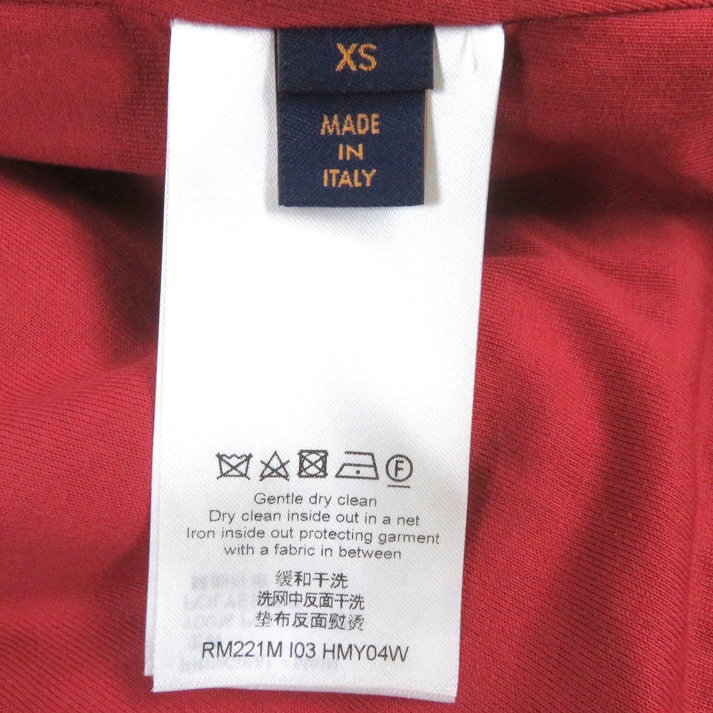 LOUIS VUITTON Blouson 1A9GKK polyester Ivory Red XS