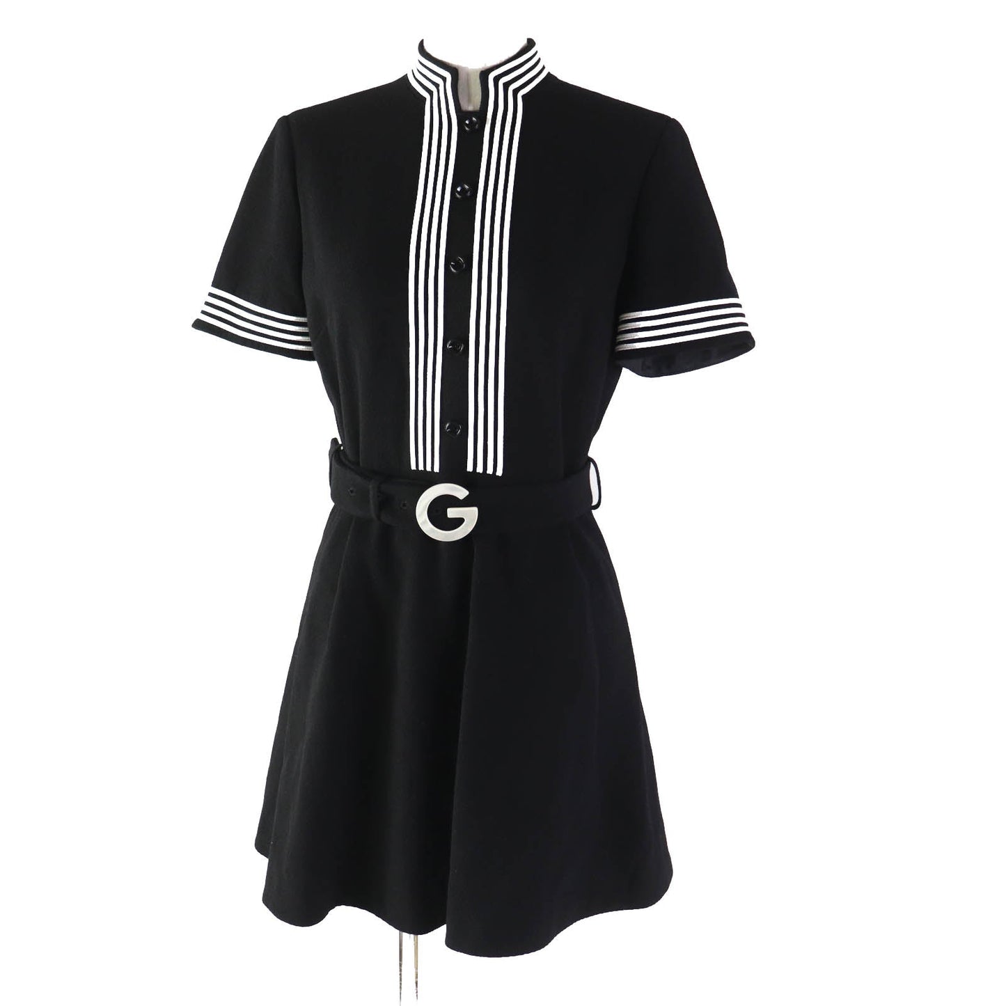 GUCCI one piece 643352 wool black 38