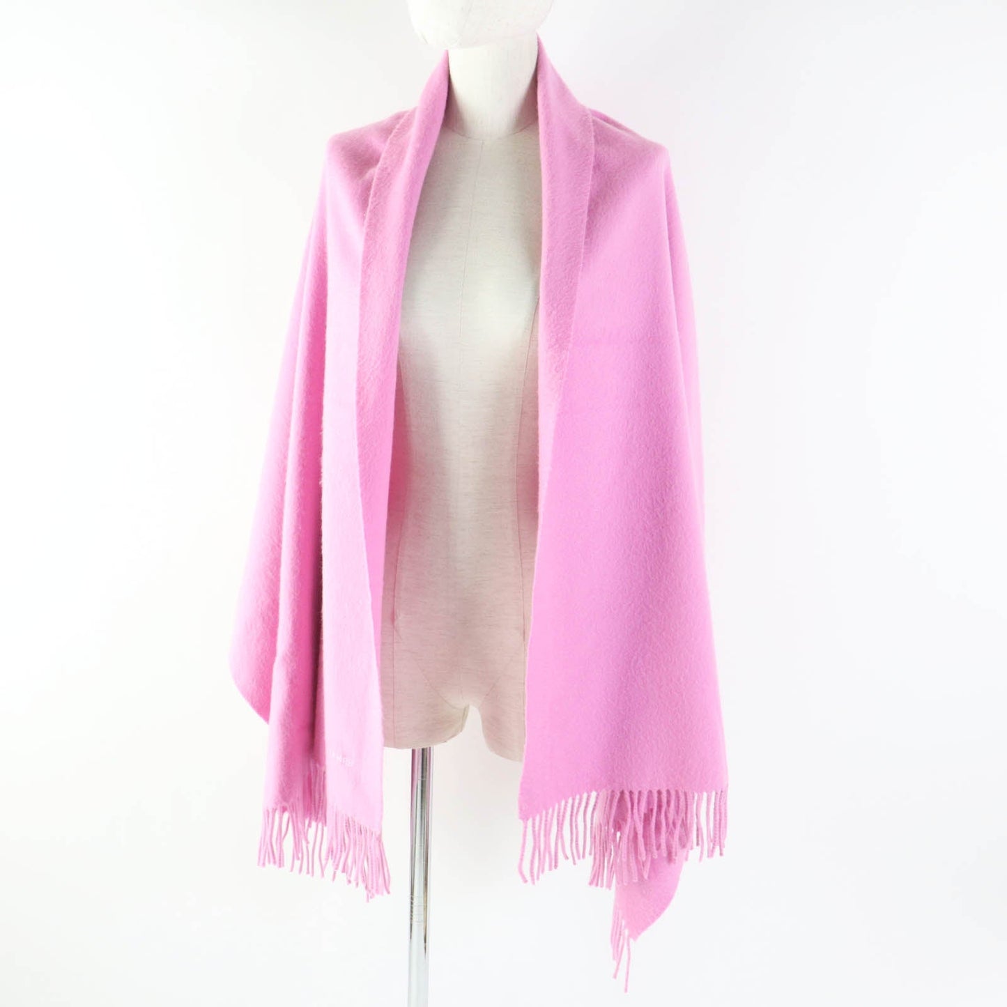 HERMES shawl Main: 100% cashmere pink Women Used