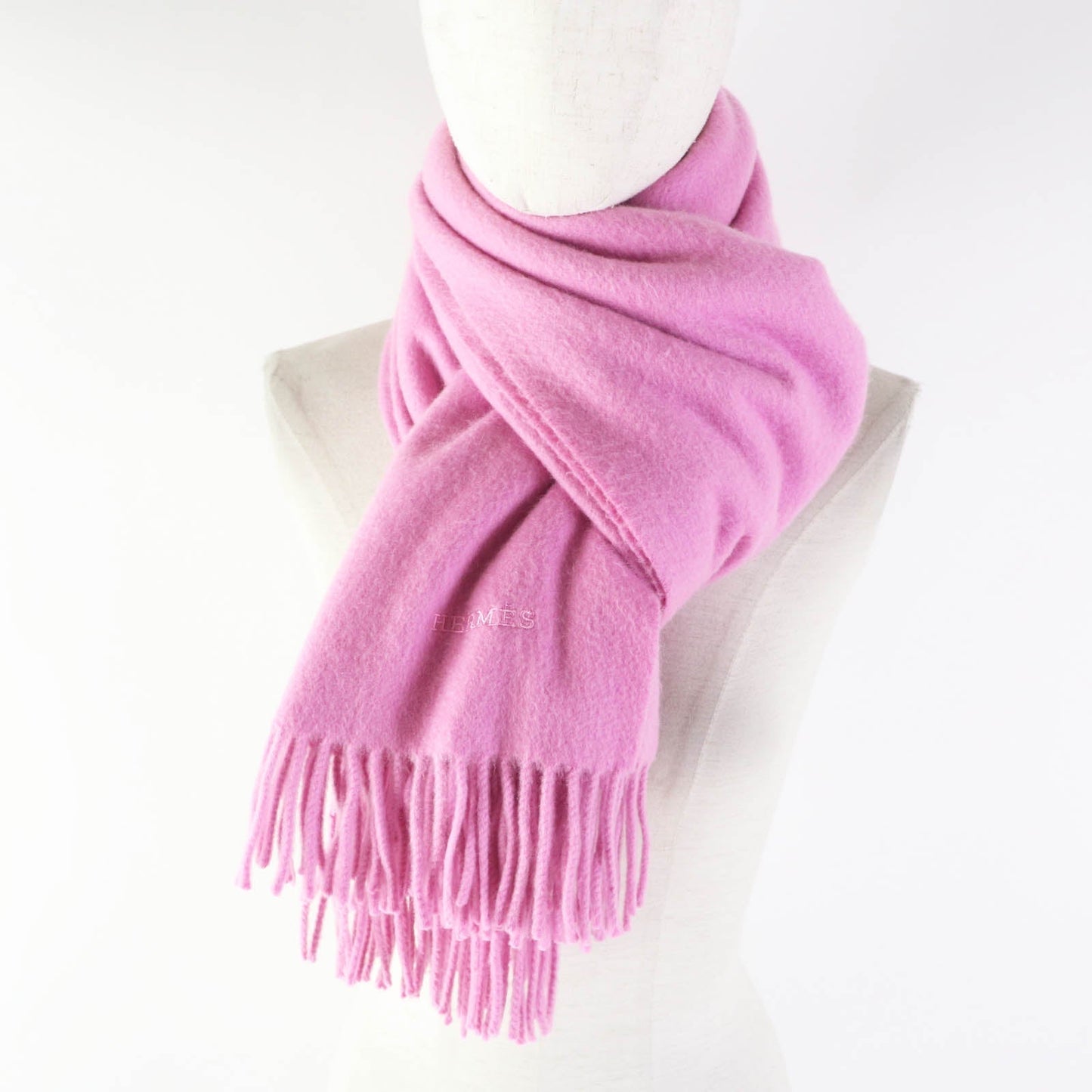 HERMES shawl Main: 100% cashmere pink Women Used