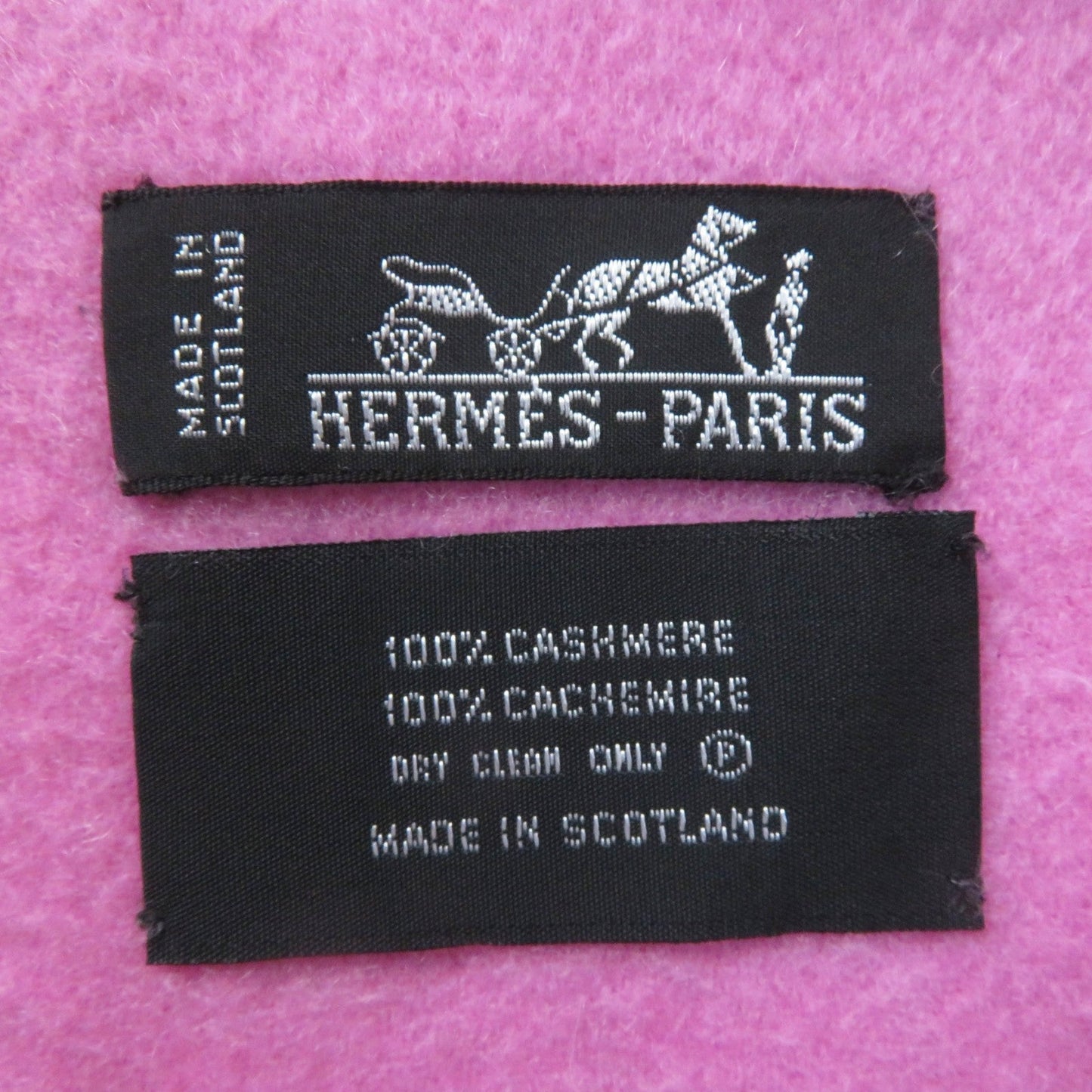 HERMES shawl Main: 100% cashmere pink Women Used