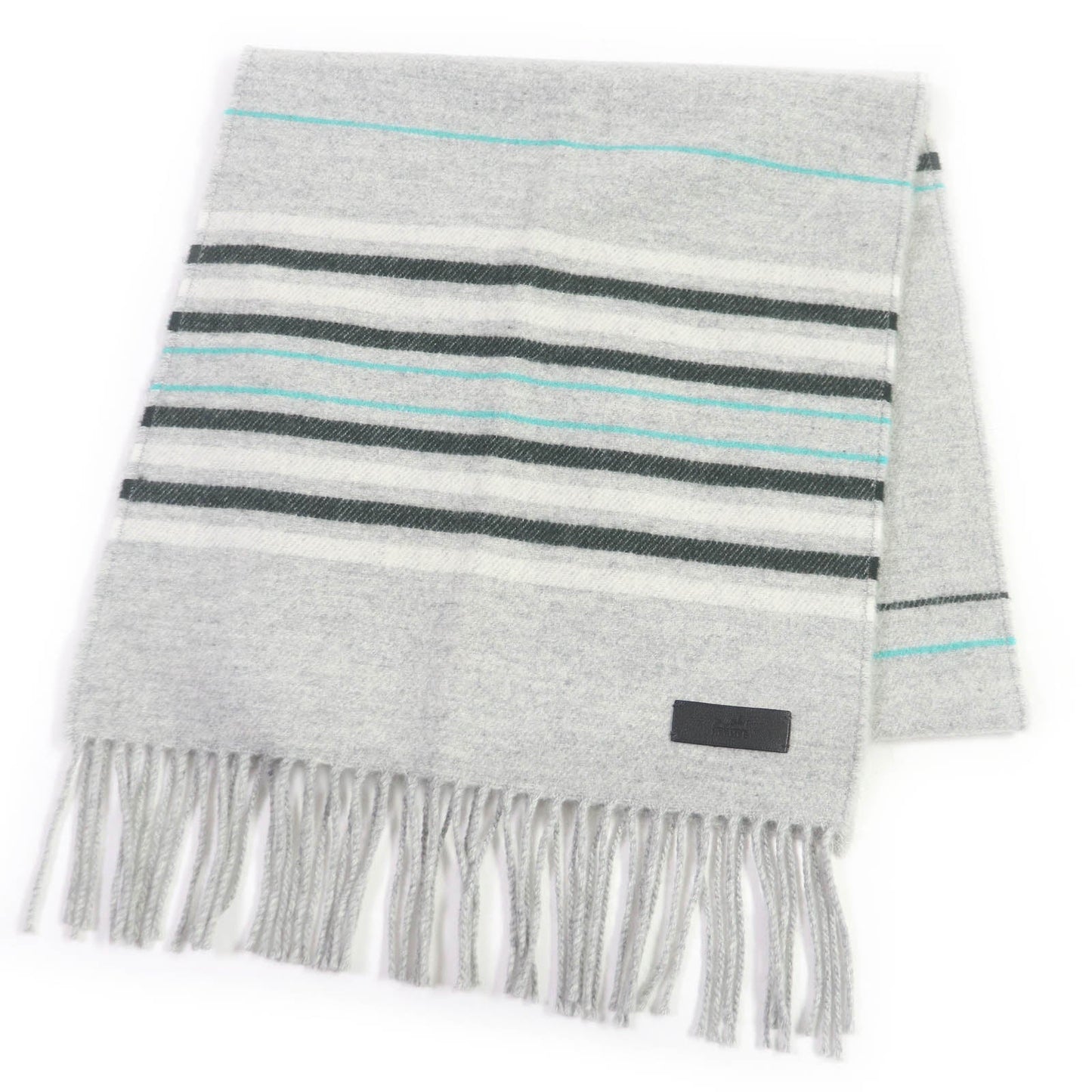 HERMES Scarf Main: 100% cashmere gray Neo Locabal mens Used