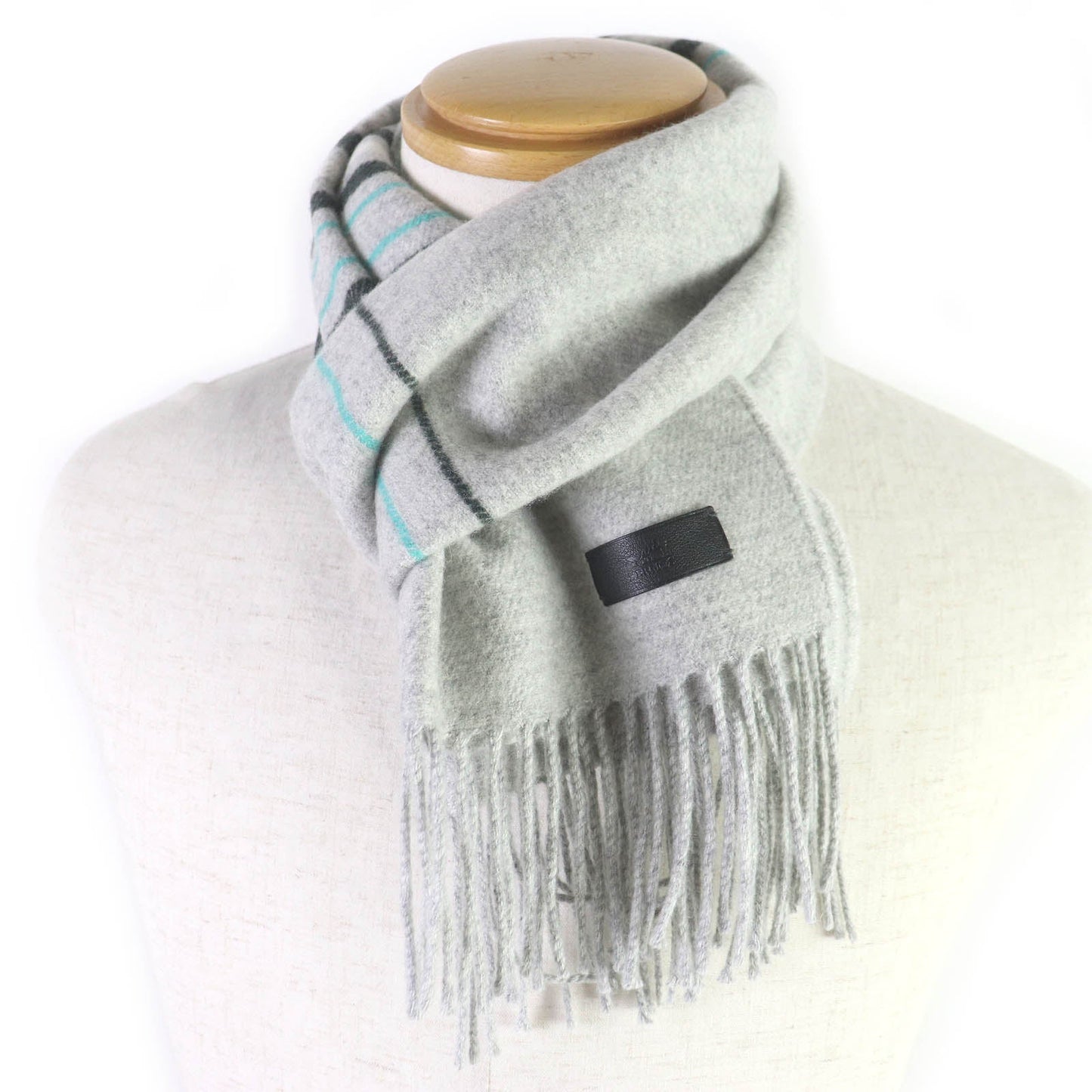 HERMES Scarf Main: 100% cashmere gray Neo Locabal mens Used